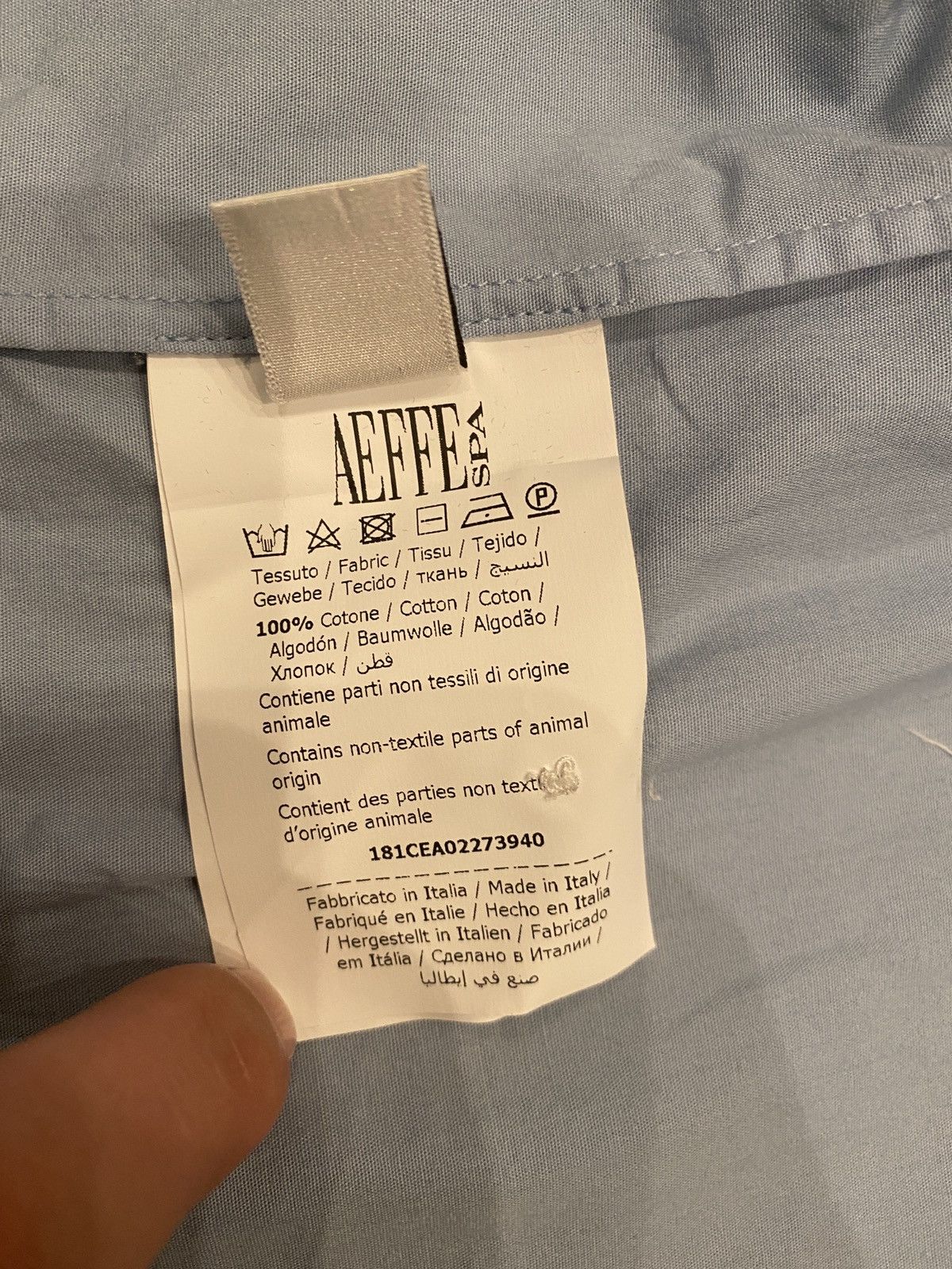 Cedric Charlier Cedric Charlier Light Blue Button Up Size M / US 6-8 / IT 42-44 - 5 Thumbnail