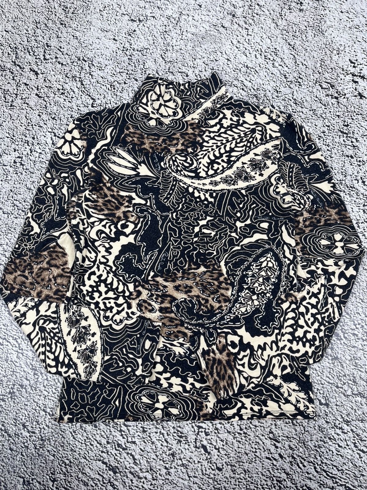 Japanese Brand Vintage Leopard Abstract Animal Cavalli Style top size M Size M / US 6-8 / IT 42-44 - 6 Thumbnail