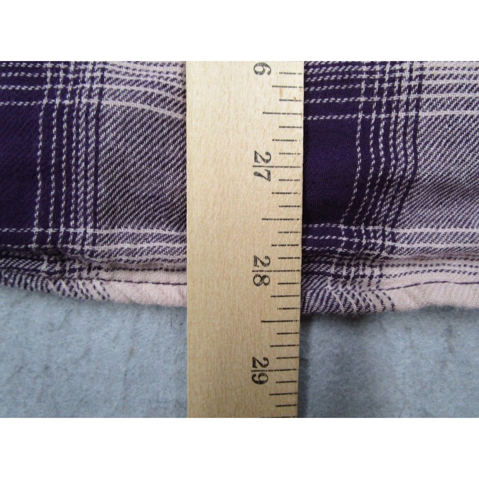 Brixton Brixton Button-Up Shirt Mens Medium Purple Check Flannel Long Sleeve Casual Size US M / EU 48-50 / 2 - 7 Thumbnail