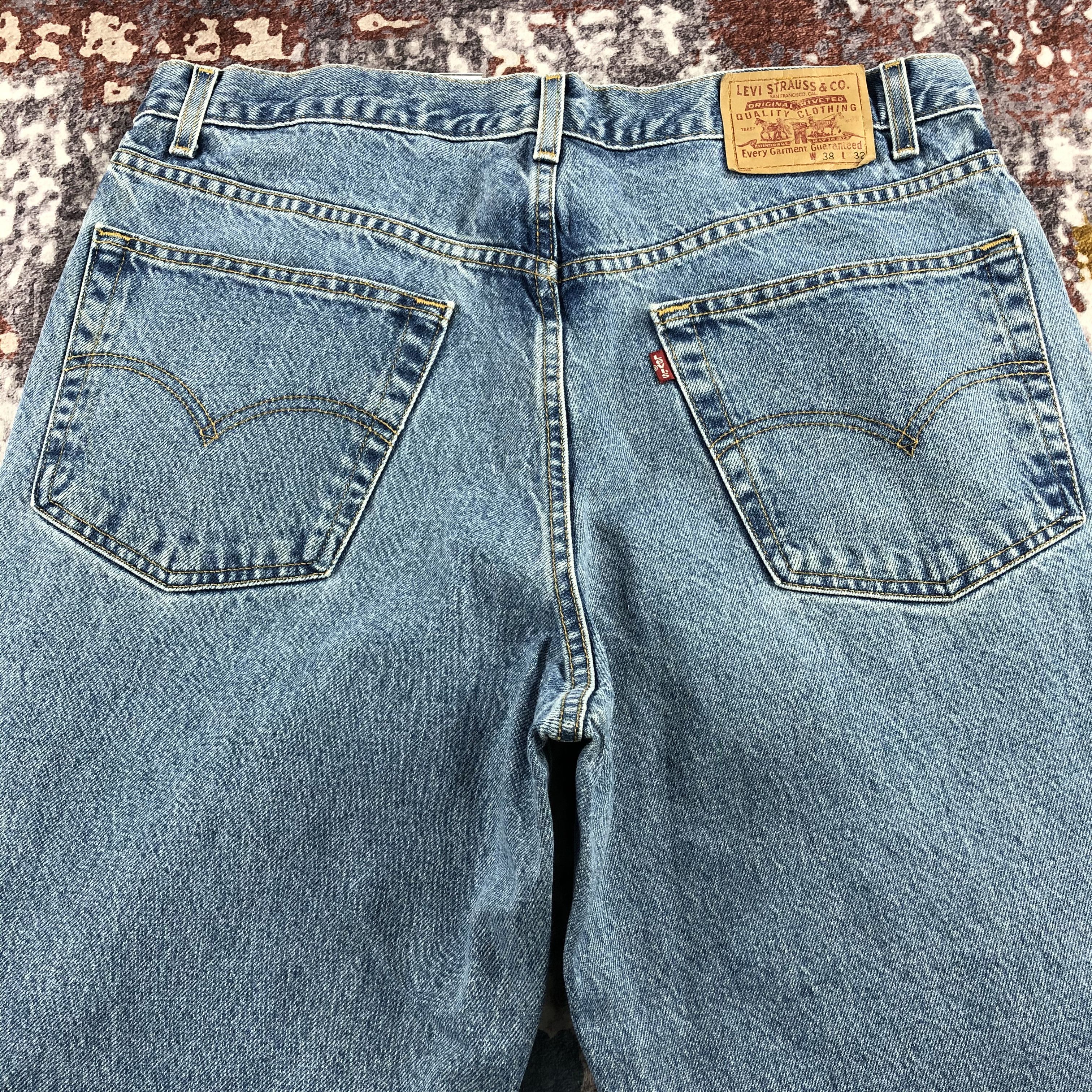 Levi's × Vintage Vintage 90s Blue Wash Levis Jeans-JM2558 Size US 38 / EU 54 - 4 Thumbnail