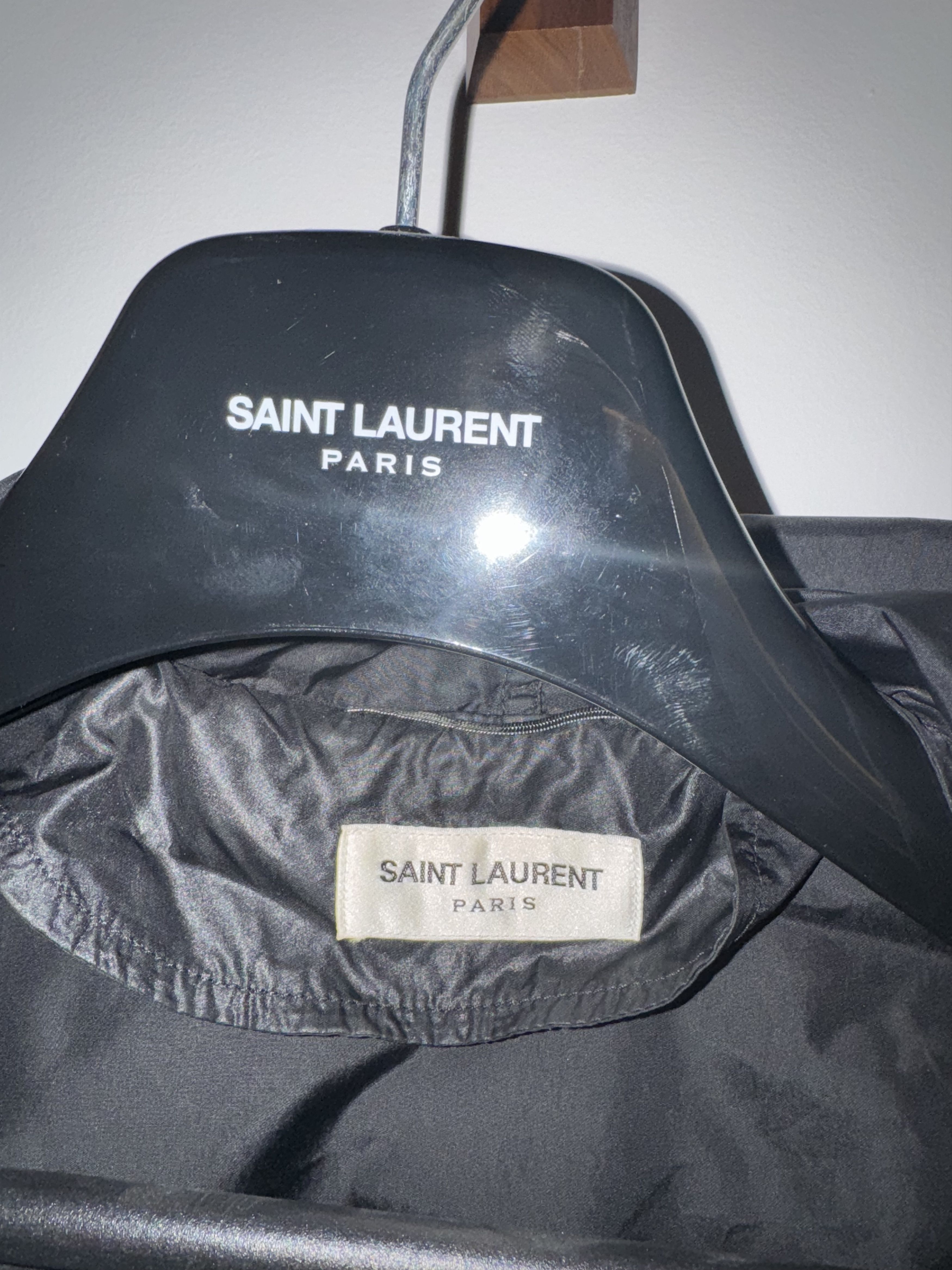 Saint Laurent Paris Saint Laurent Paris Hedi Slimane Waxed Nylon Jacket Size 48 Size US M / EU 48-50 / 2 - 4 Thumbnail