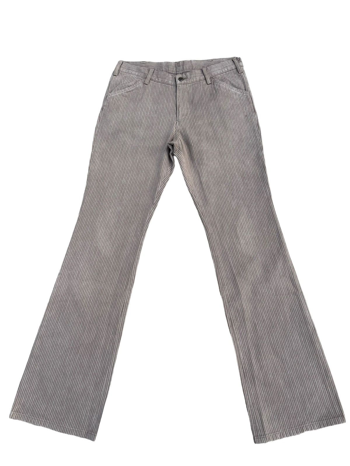 ABAHOUSE Vintage Abahouse Japan Striped Pant Flare Jeans Size US 32 / EU 48 - 1 Thumbnail