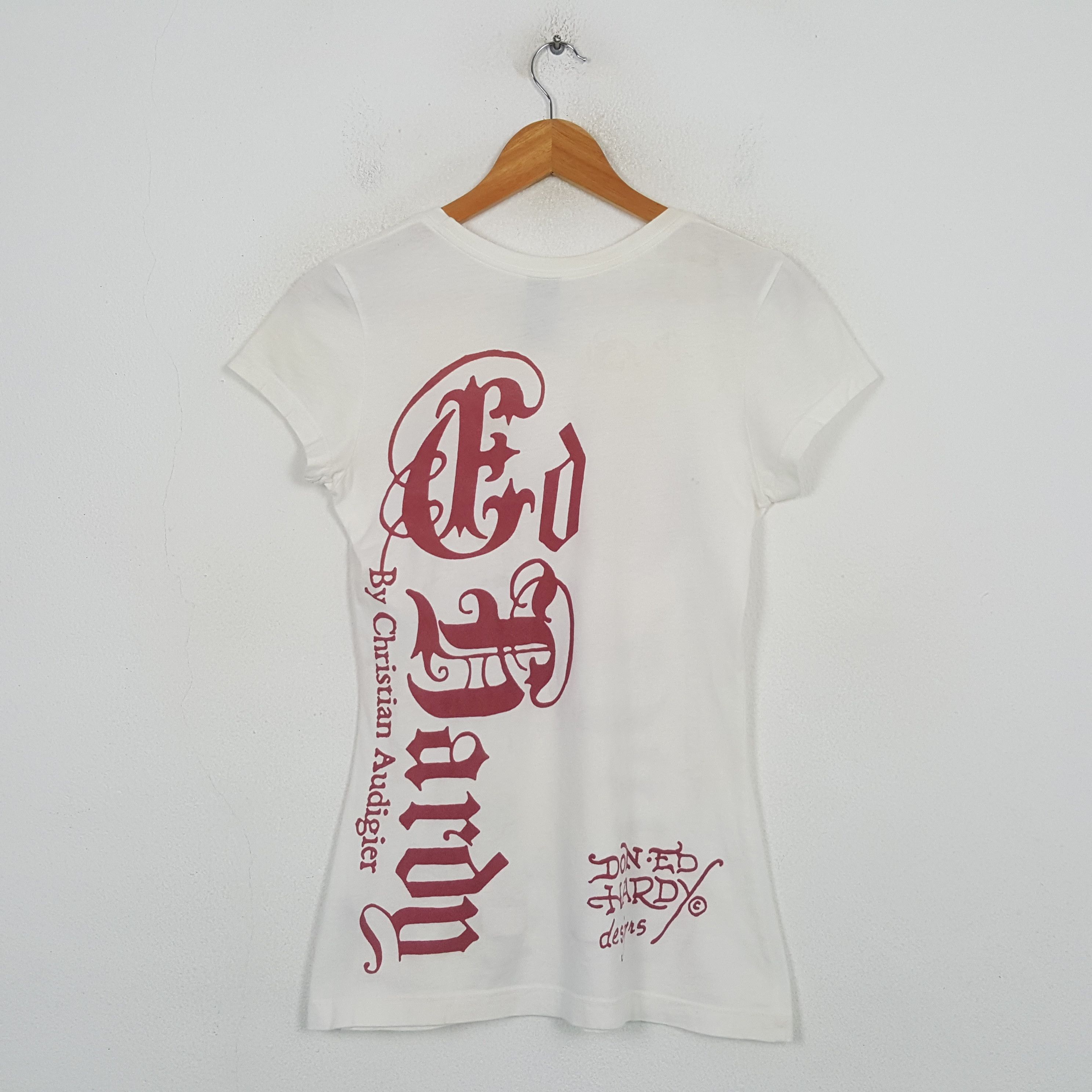 Ed Hardy Vintage Ed Hardy x Christian Audigier Brand T-Shirt C301N66 Size XS / US 0-2 / IT 36-38 - 3 Thumbnail