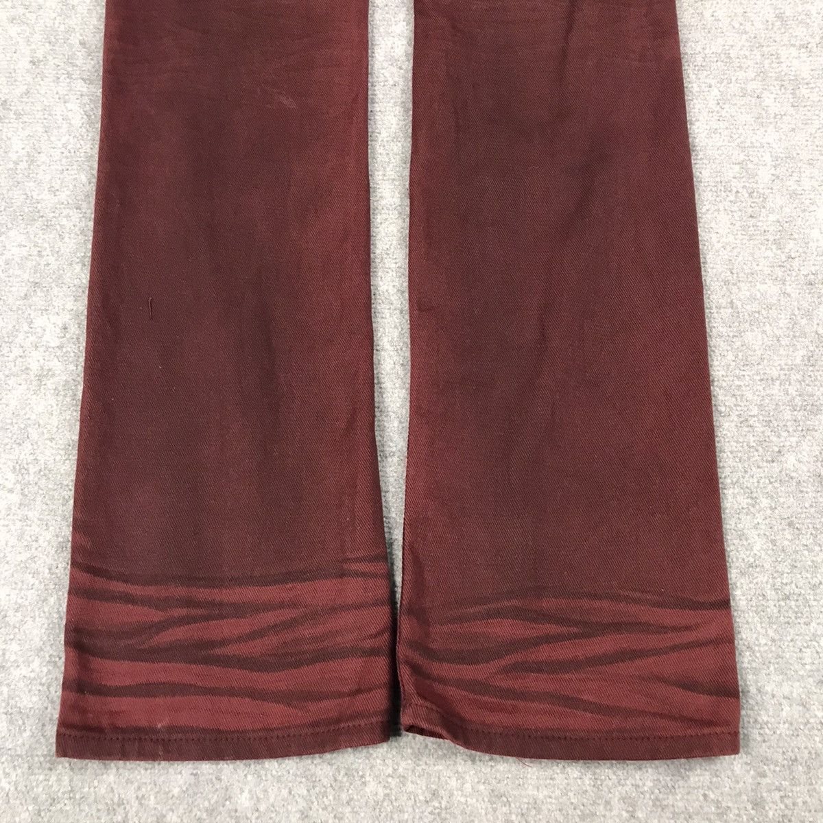 If Six Was Nine × Japanese Brand × Seditionaries BERNINGS SHO DARK RED PUNK PANTS Size US 31 - 11 Thumbnail