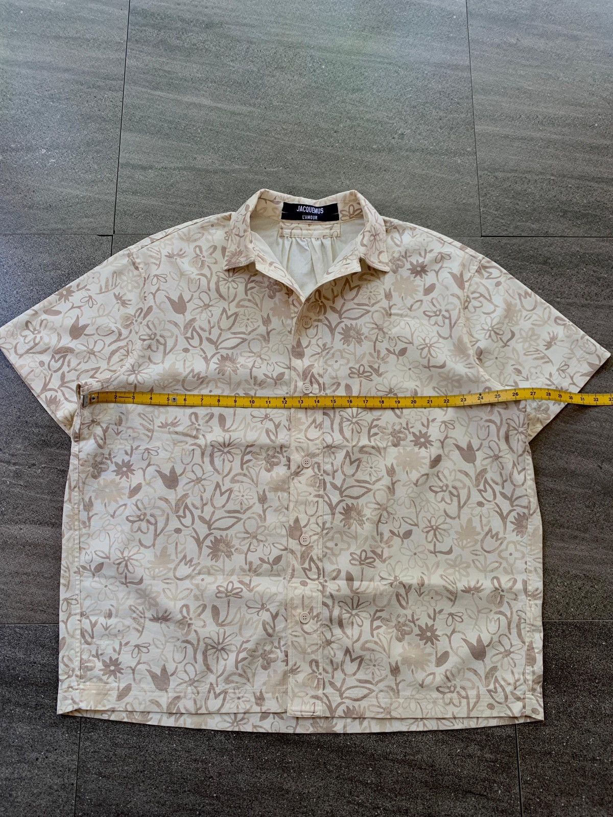 Jacquemus FREE TAX! Jacquemus L'amour Floral Oversized SS Shirts Size US M / EU 48-50 / 2 - 14 Thumbnail