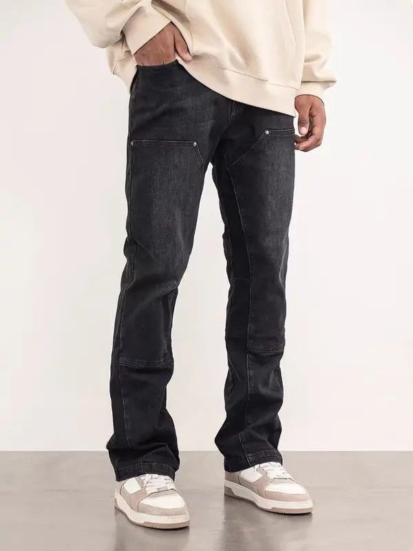 Japanese Brand VIBE High street retro logging design work jeans Size US 32 / EU 48 - 1 Thumbnail