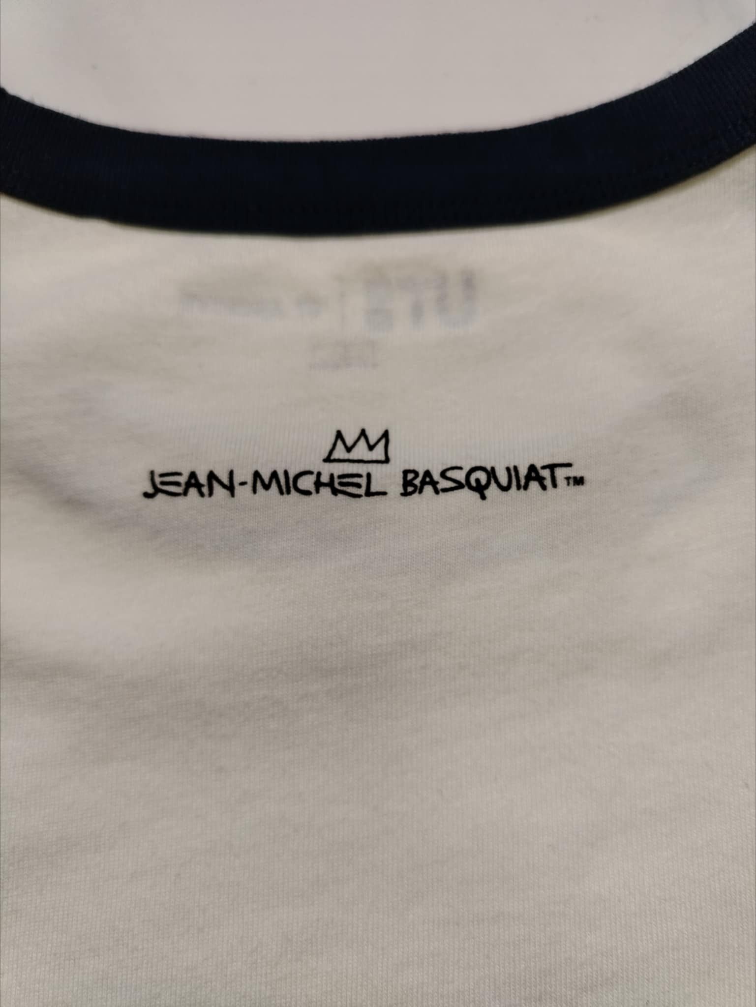 Uniqlo UT Archive Jean-Michel Basquiat Graphic Ringer T-Shirt Size US L / EU 52-54 / 3 - 6 Thumbnail
