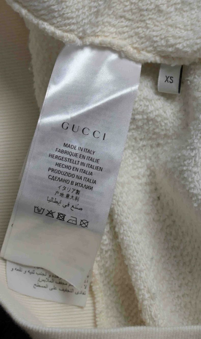 Gucci Gucci Logo sequin round-neck cotton long-sleeved sweatshir Size US XS / EU 42 / 0 - 5 Thumbnail