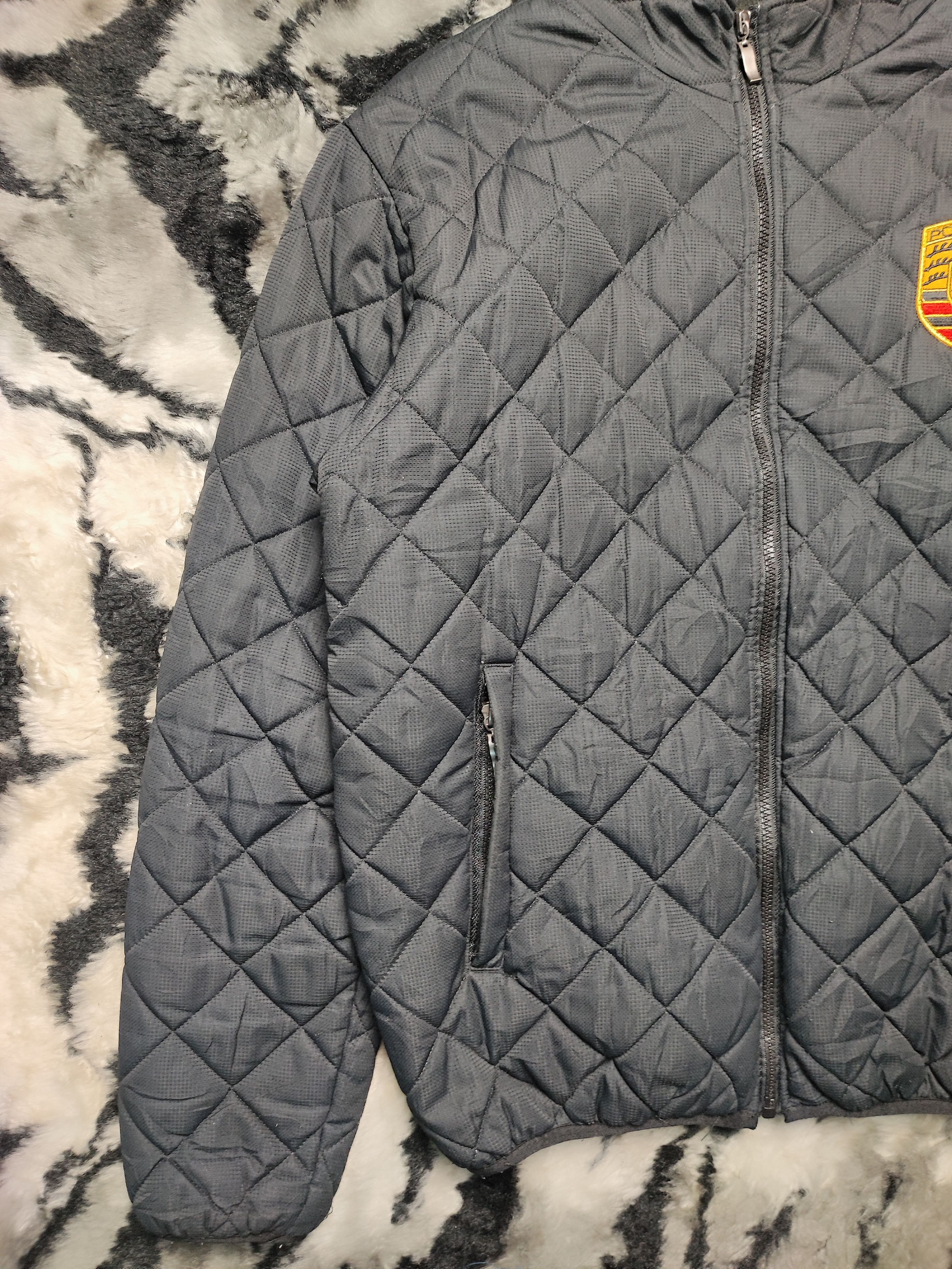Porsche Design Vintage Porsche Carrera 911 Quilted Racing Jacket Fleece Size US L / EU 52-54 / 3 - 3 Thumbnail