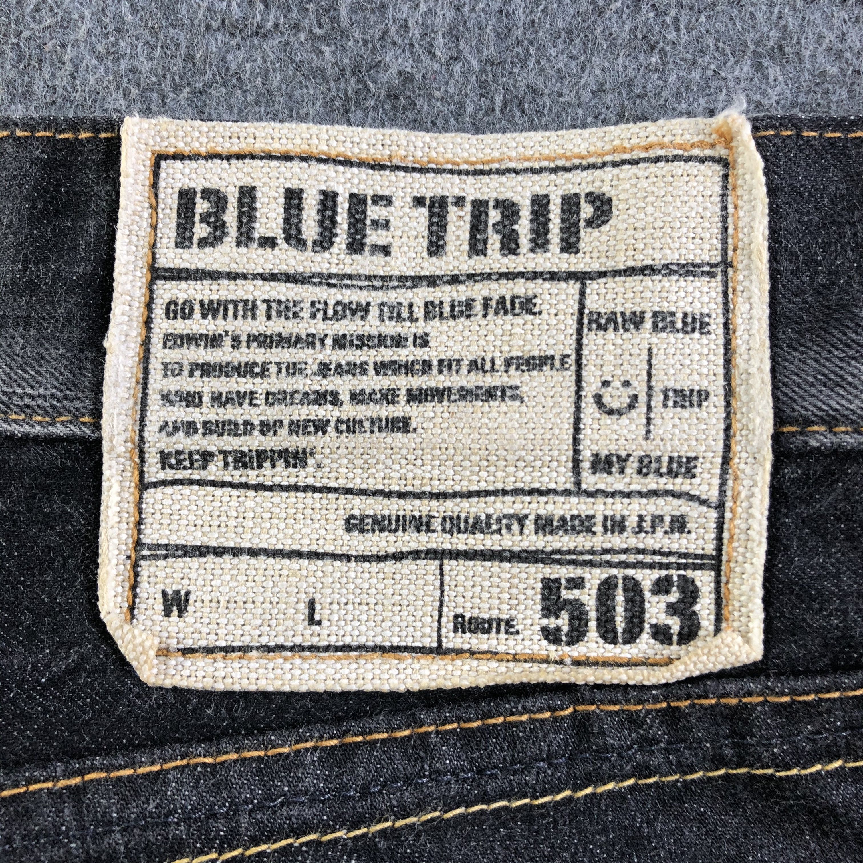 Edwin Vintage Blue Trip Edwin 503 Jeans-J4546 Size US 36 / EU 52 - 5 Thumbnail