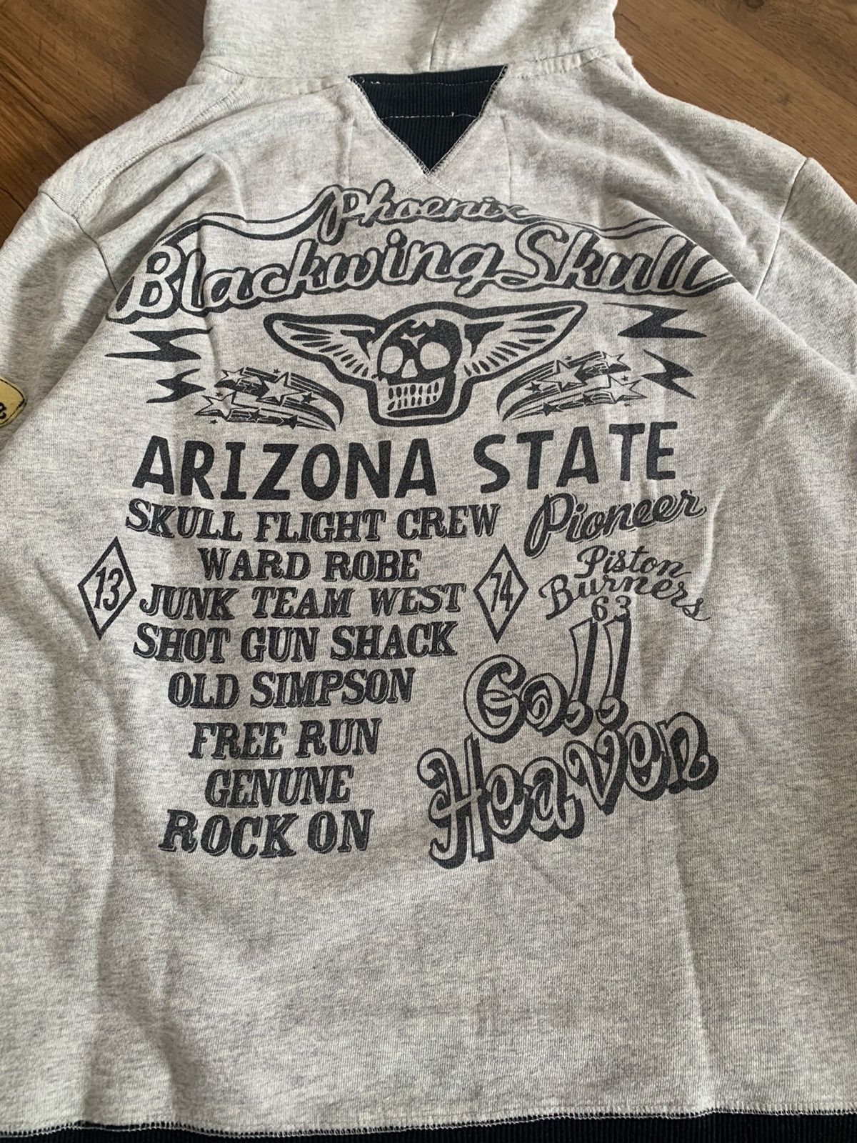 Beauty Beast × Hysteric Glamour × If Six Was Nine Japanese hoodie velvet phoenix blackwing skull punk rock Size US L / EU 52-54 / 3 - 7 Thumbnail