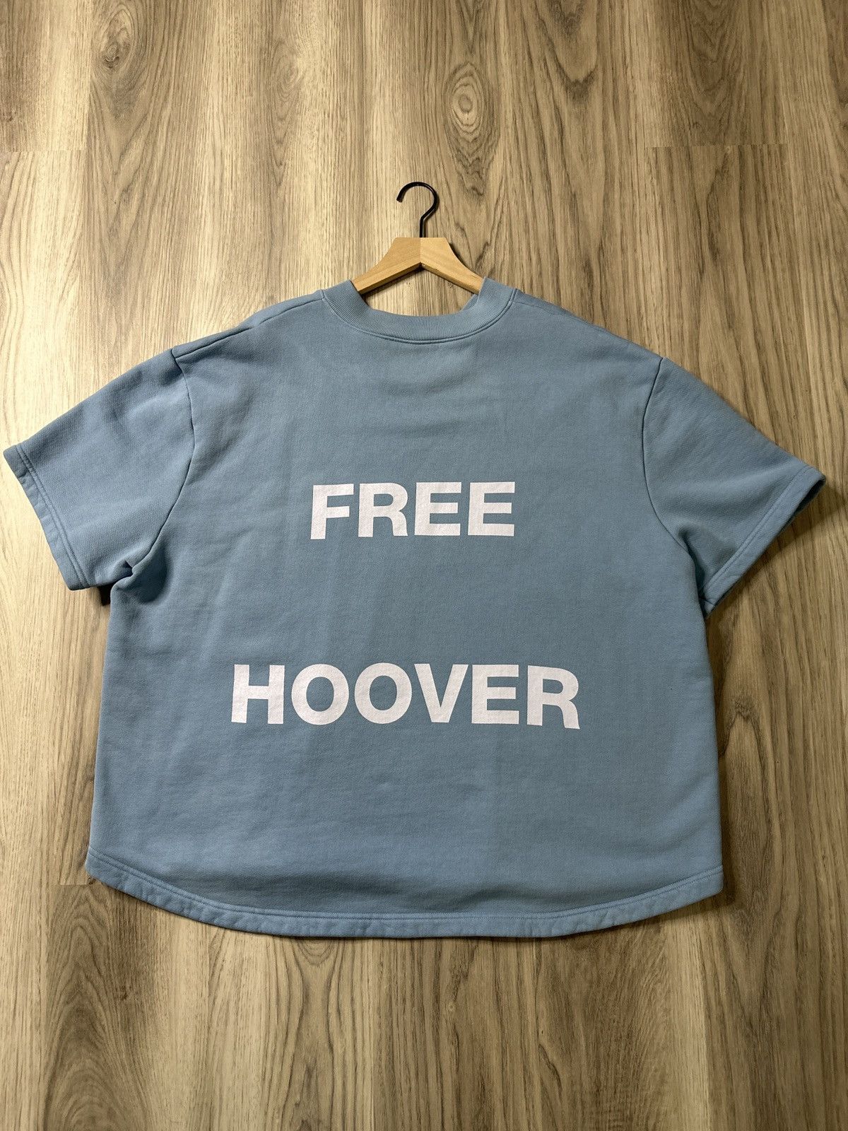 Pre-owned Balenciaga X Kanye West Free Hoover Balenciaga Baseball Shirt In Blue
