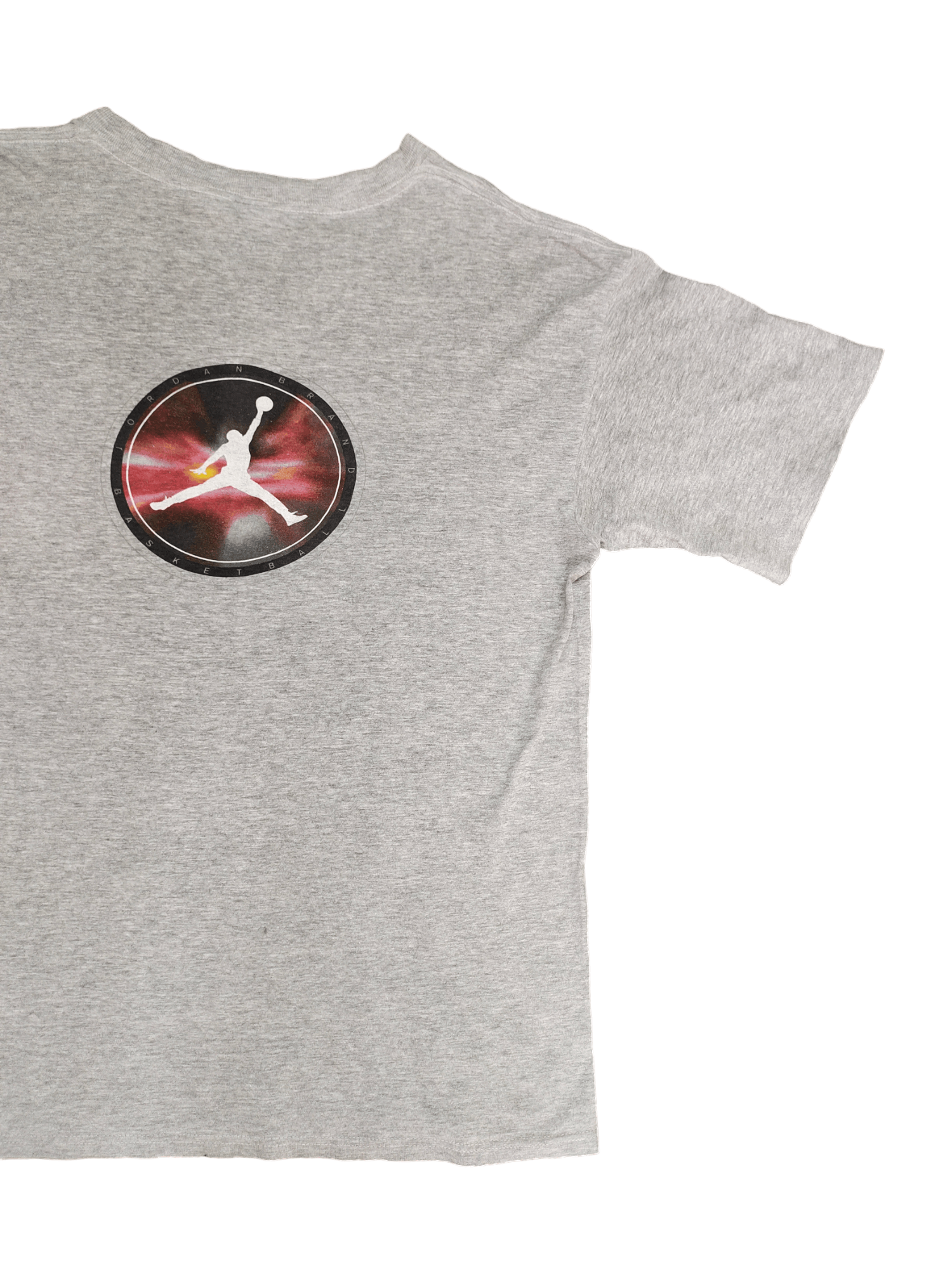 Jordan Brand Vintage 90s Nike Jordan Brand Basketball Center Logo T-Shirt Size US L / EU 52-54 / 3 - 5 Thumbnail