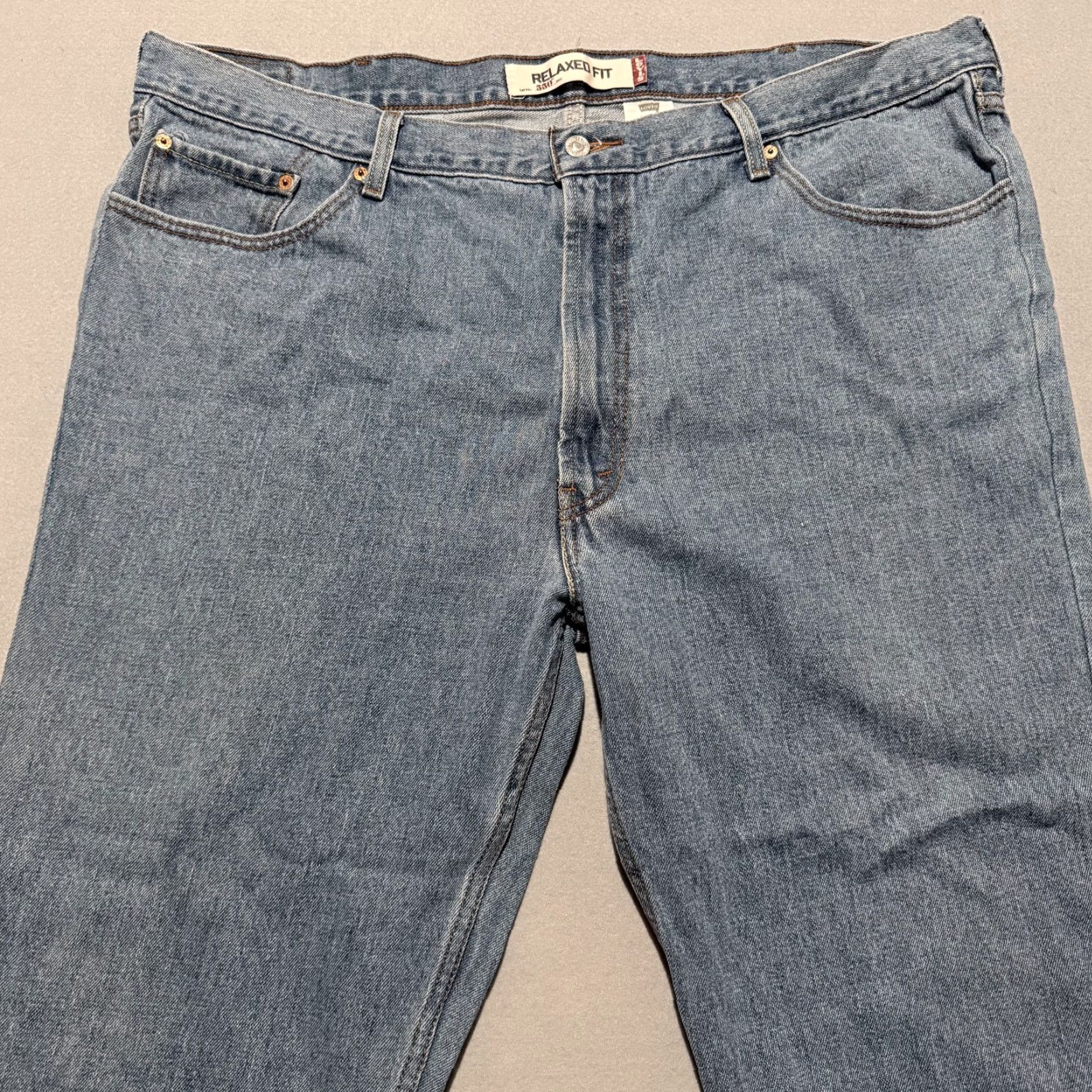 Levi's Levi’s 550 Jeans Men Blue Denim Straight Relaxed Fit Classic Zip Fly - 44x30 Size US 44 / EU 60 - 3 Thumbnail