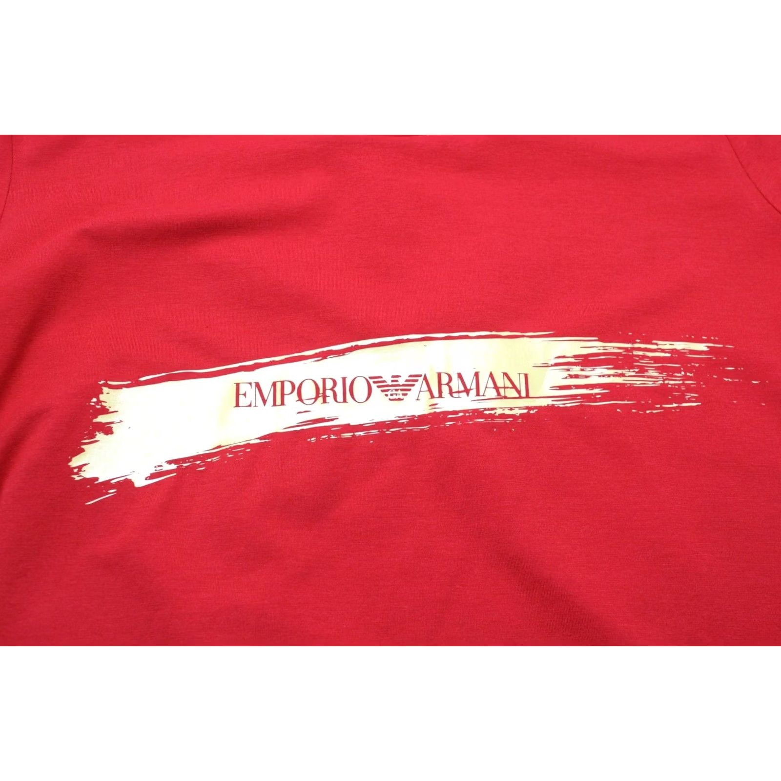 Emporio Armani EMPORIO ARMANI T-Shirt Women's UK 12 Pullover Red Stretchy Round Neck Size XL / US 12-14 / IT 48-50 - 5 Thumbnail