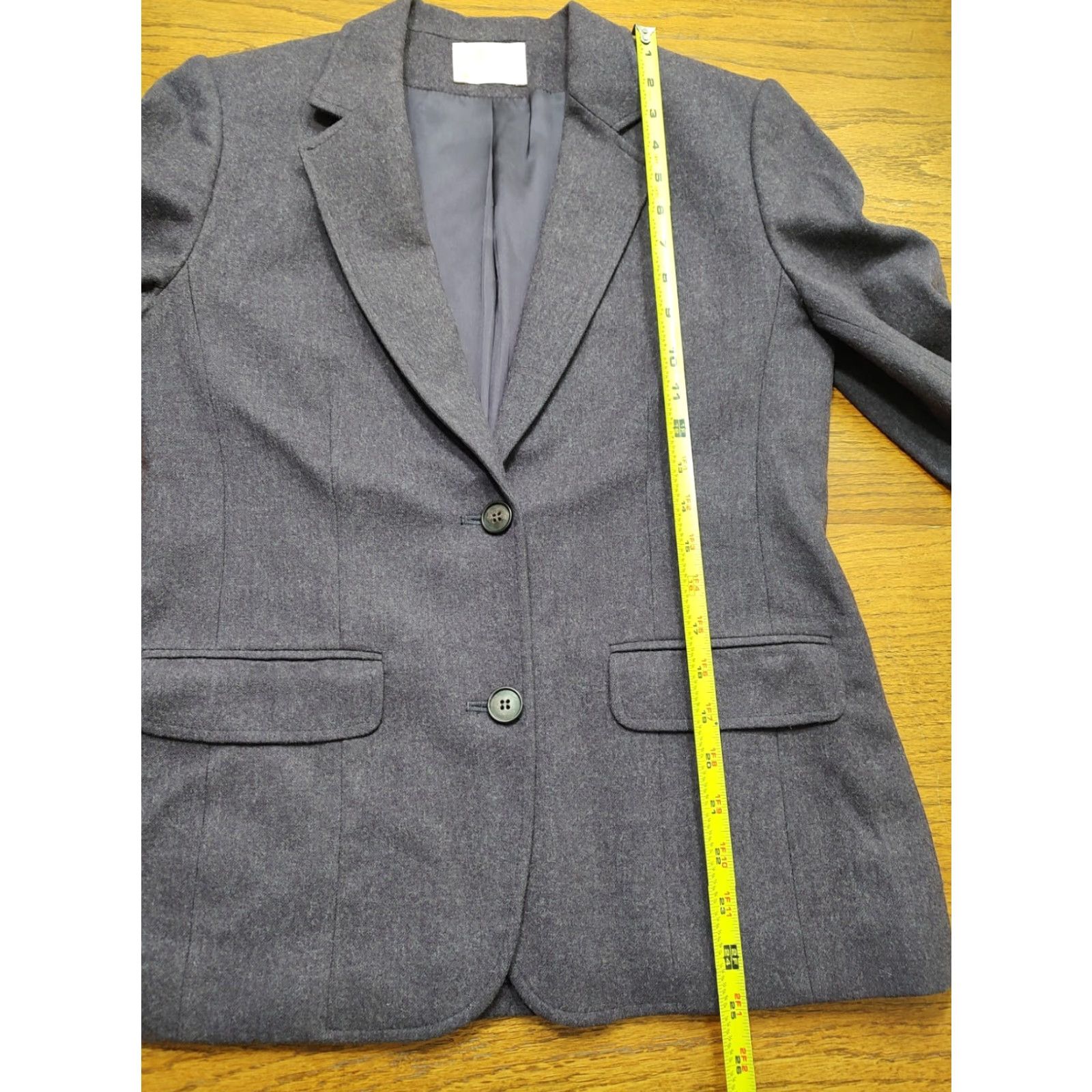 Pendleton VINTAGE Pendleton Blazer Jacket Women 36 in Purple Wool Two Button Classic Lined 100% Wool Fall Winter Spring Casual Size XS / US 0-2 / IT 36-38 - 6 Thumbnail