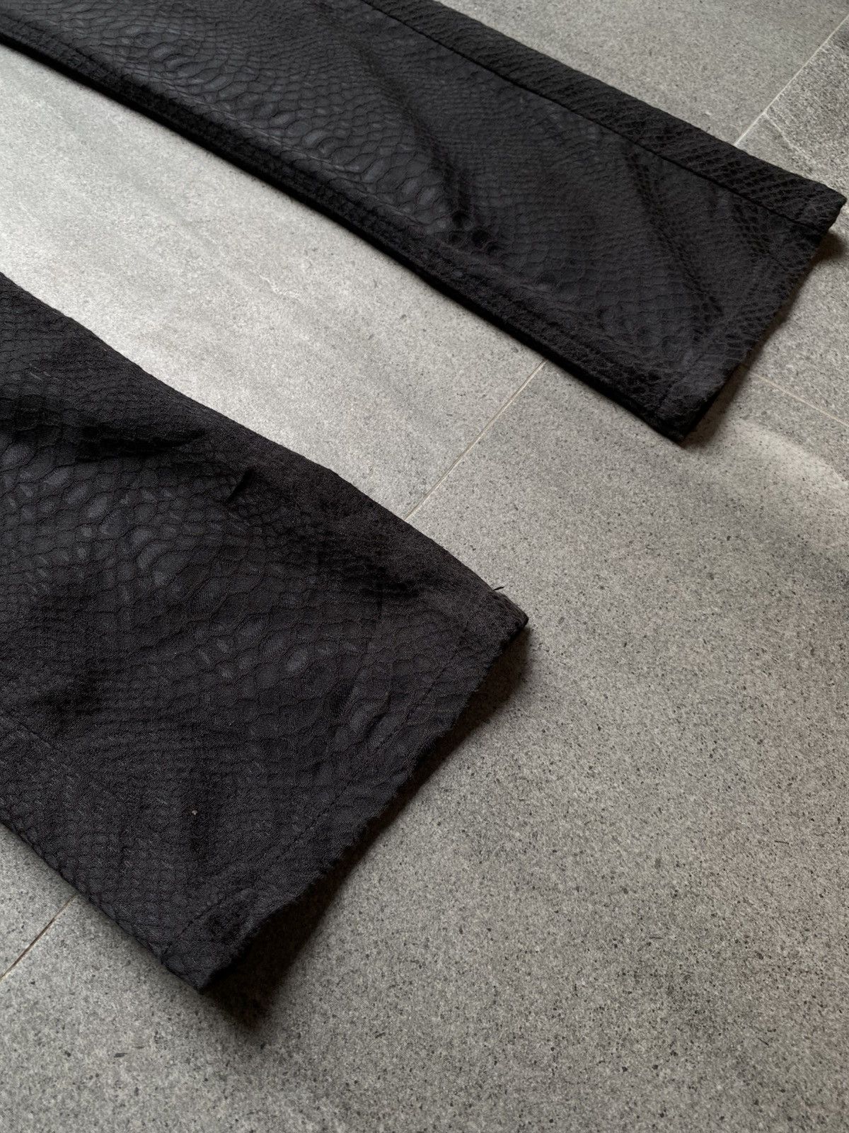 If Six Was Nine Midas Black Snake-Embossed Pants Size US 32 / EU 48 - 5 Thumbnail