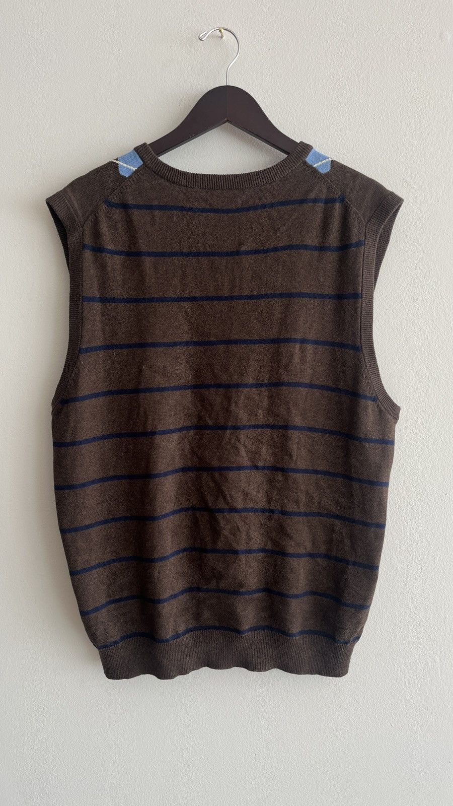 John Bartlett × Vintage John Bartlett Blue Tonal Checkered Vest Size US L / EU 52-54 / 3 - 3 Thumbnail