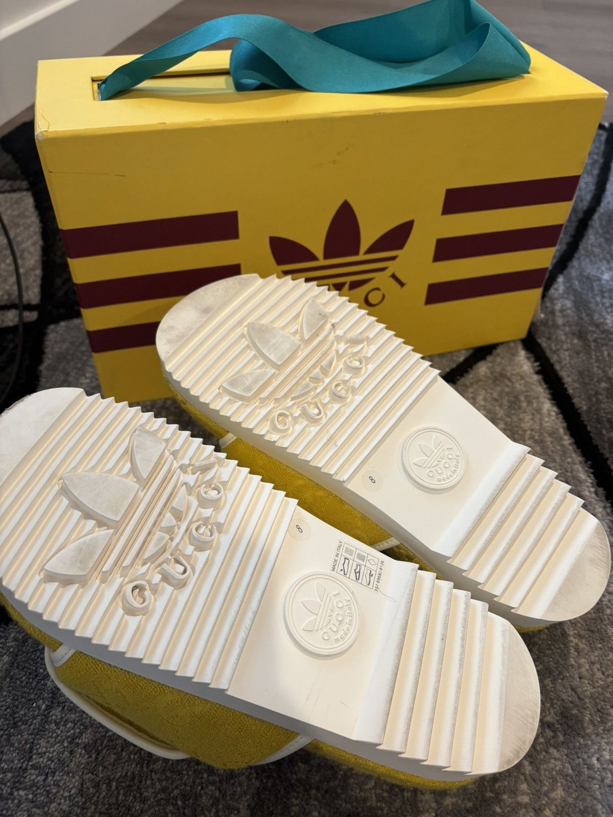 Adidas × Gucci Adidas X Gucci Slides Size US 8 / EU 41 - 3 Thumbnail
