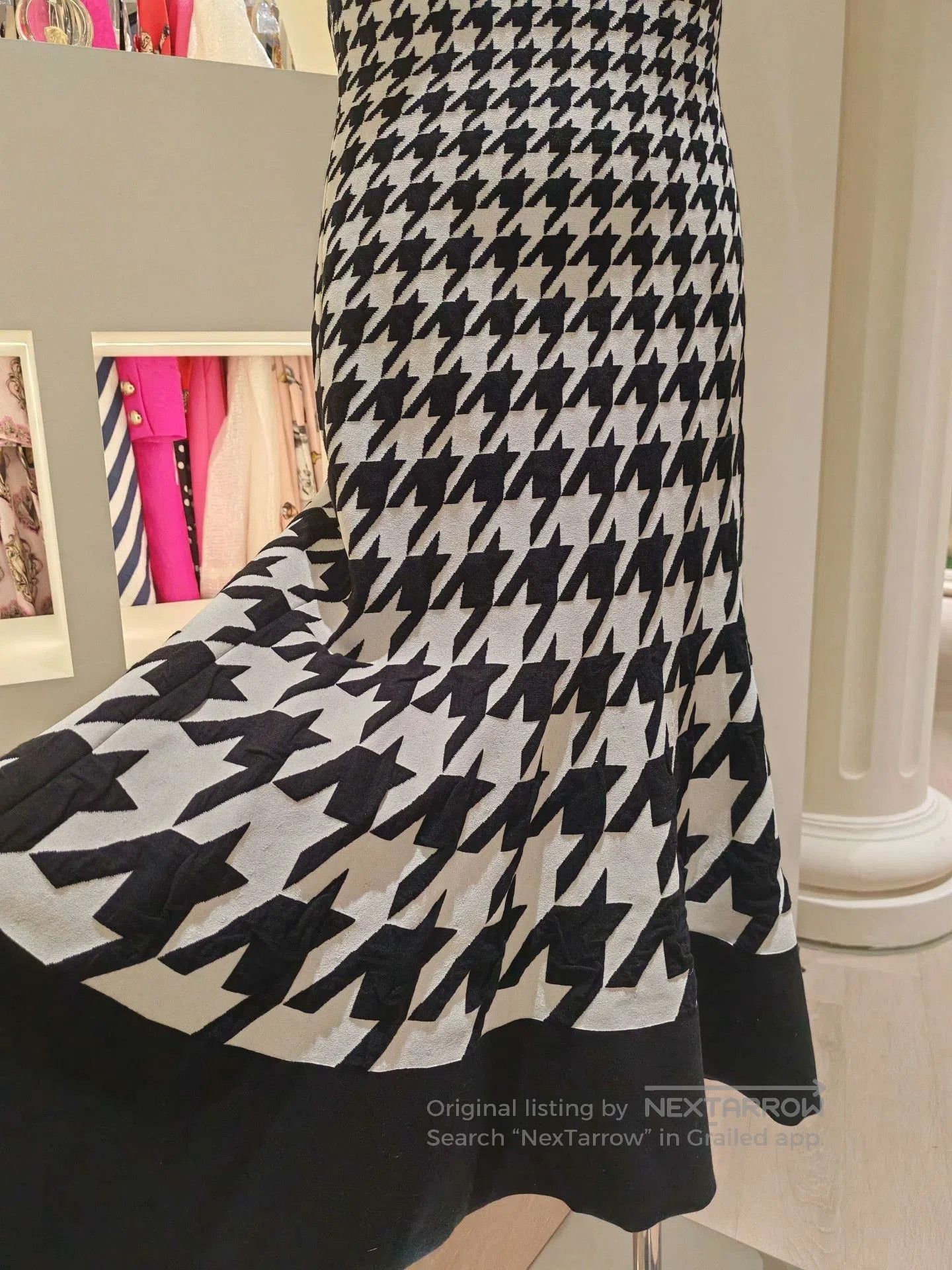 Alexander McQueen Alexander McQueen Houndstooth Dress. Size S / US 4 / IT 40 - 8 Thumbnail