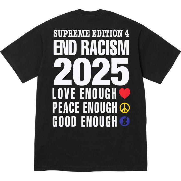 Supreme GOODENOUGH End Racism Tee White Men's - SS25 - US