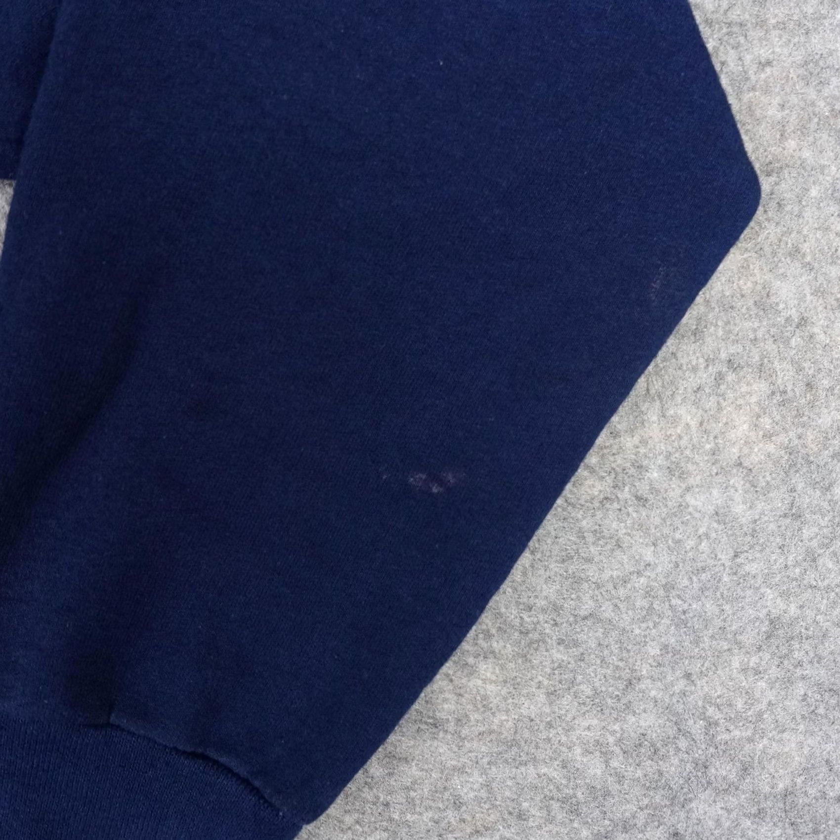 Jerzees JERZEES Hoodie Mens Medium Navy Full Zip Hibiscus Graphic VTG Jerzees Fleece VTG Size US M / EU 48-50 / 2 - 5 Thumbnail