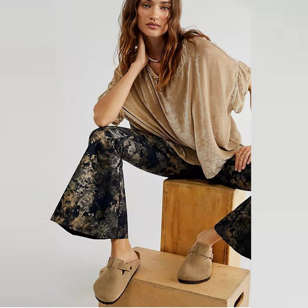 Free People NWT New $178 Free People Inferno Flare Jeans Size 27 Size 27" / US 4 / IT 40 - 1 Thumbnail