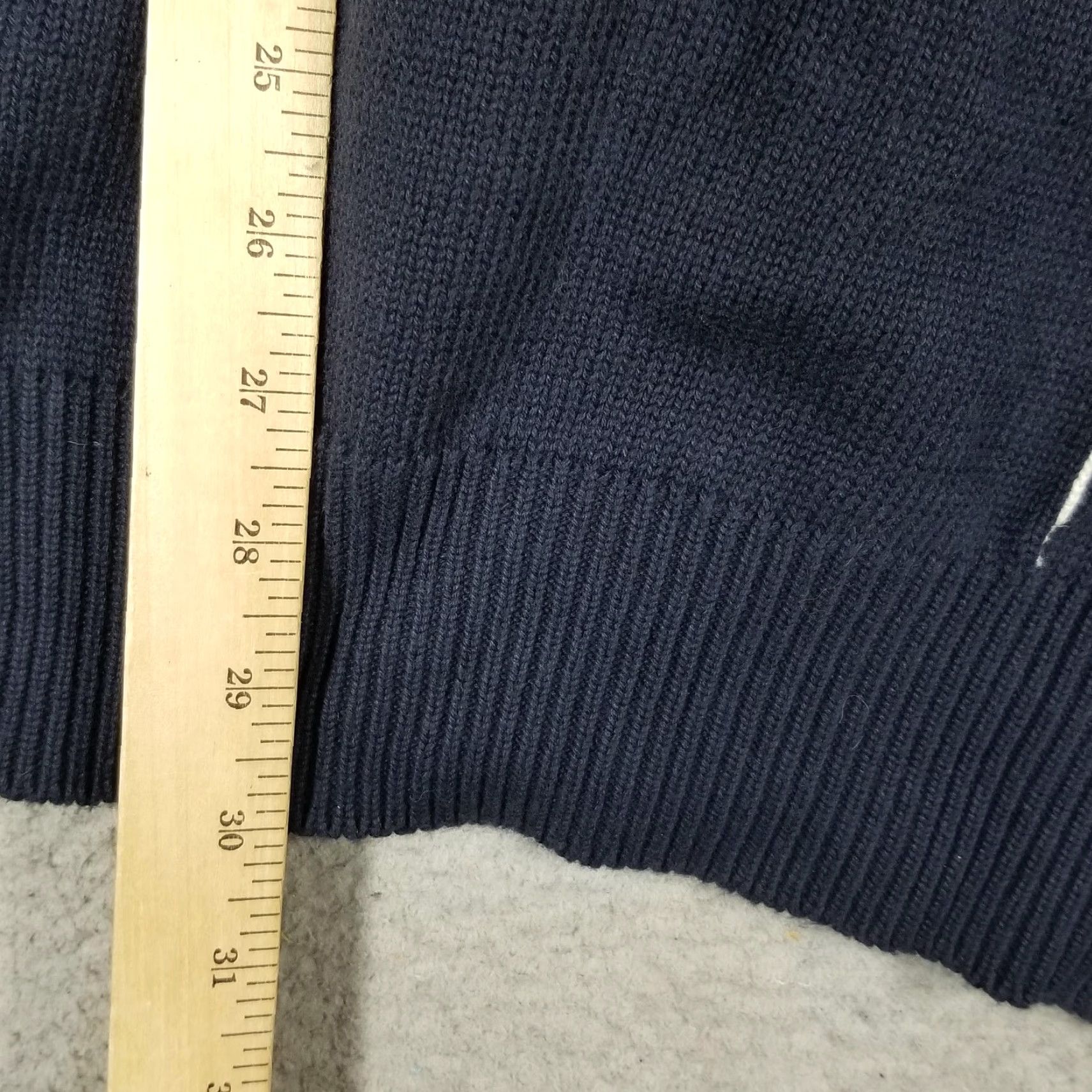 Nautica VINTAGE Nautica Sweater XL Navy Blue Windowpane Crewneck Cotton Pullover Mens Size US XL / EU 56 / 4 - 6 Thumbnail