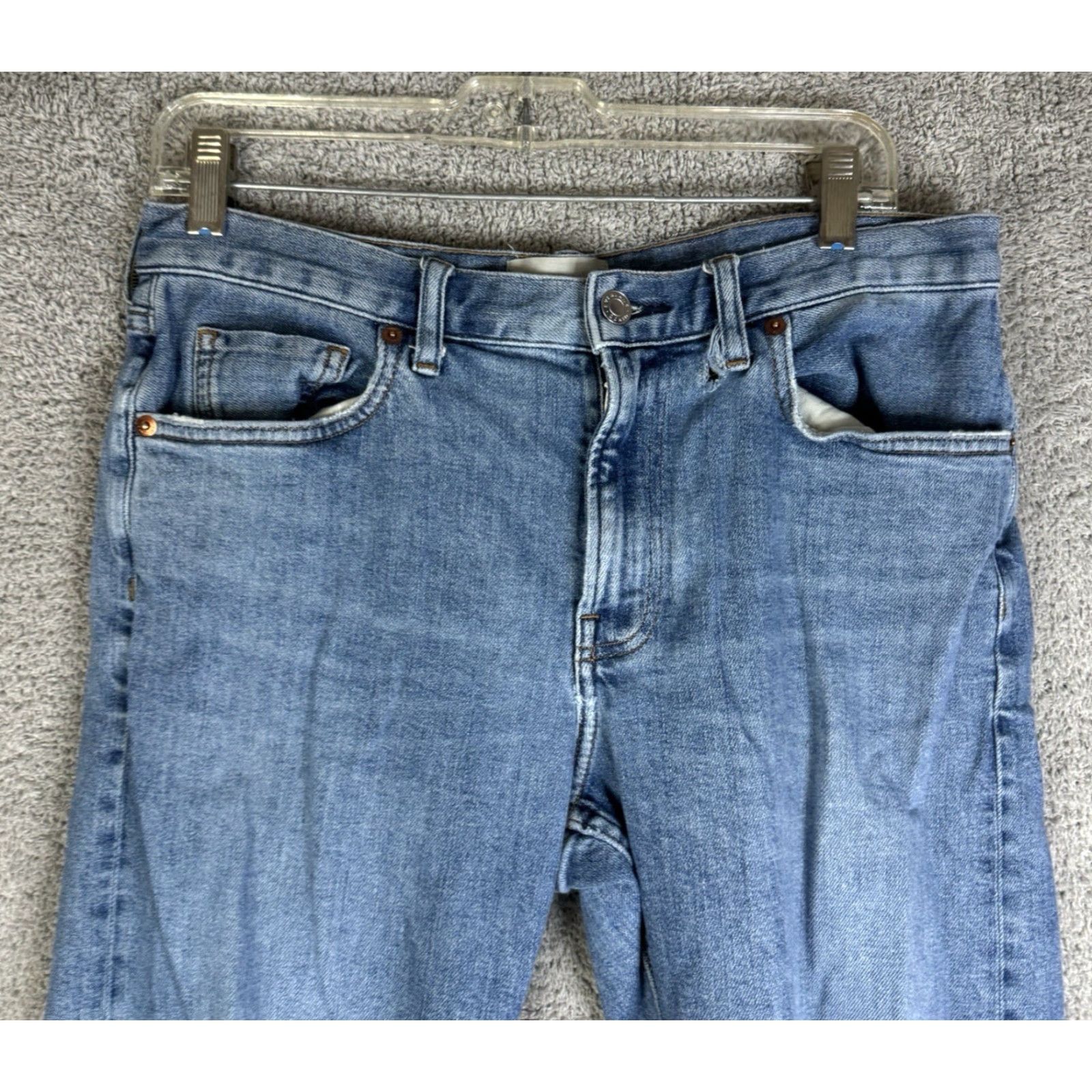 Everlane Everlane Jeans Slim Fit 31x30 Blue Denim Cotton City Preppy 5-Pocket Mens Regular Slim Fit 31in Inseam 30in Mid Rise Denim Blue Jeans Mens Size US 31 - 7 Thumbnail