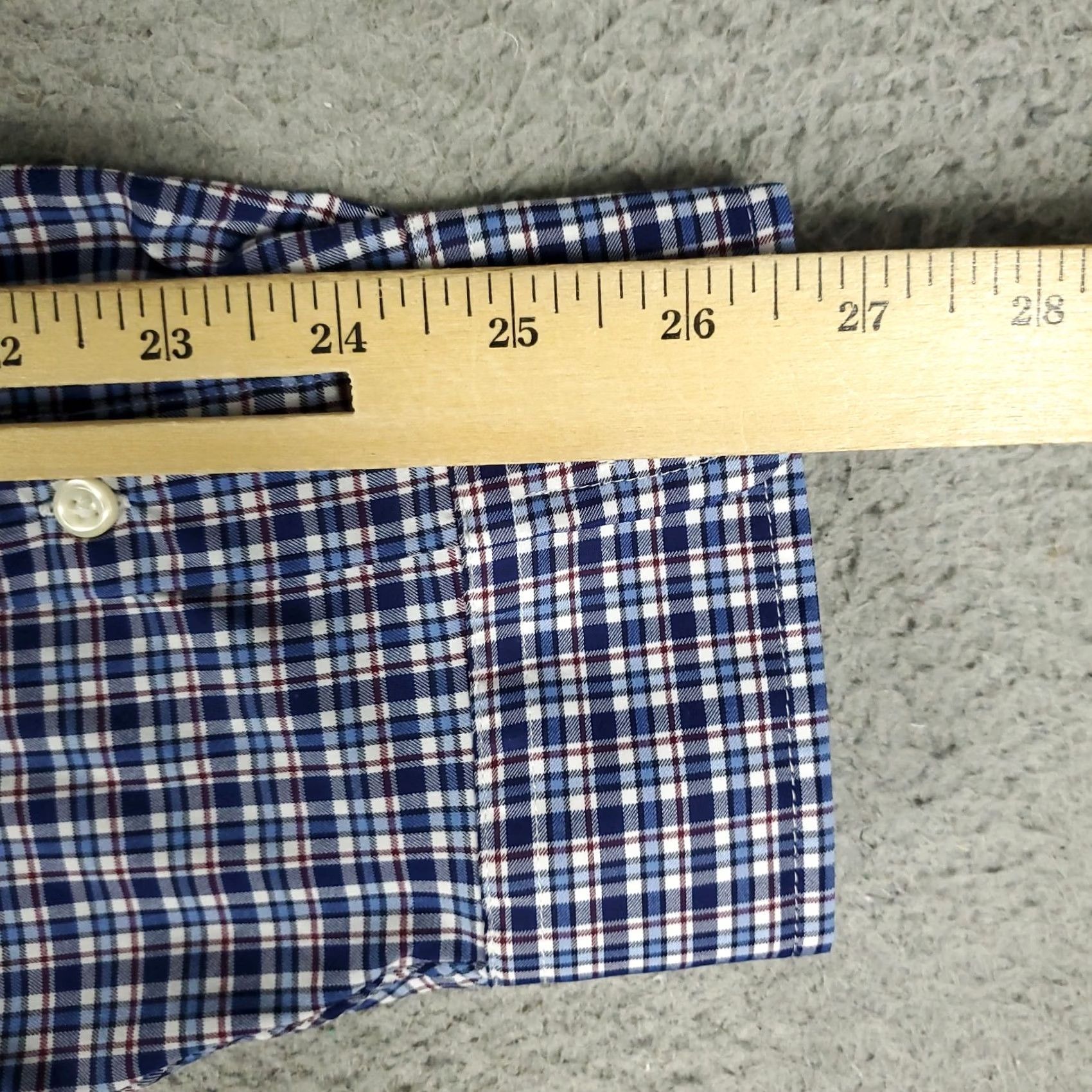 Ralph Lauren Ralph Lauren Shirt Mens XL Blue Plaid Nylon Button-Up Long Sleeve Polo Pony Logo Button-Down Casual Formal Workwear Vintage: No Size US XL / EU 56 / 4 - 6 Thumbnail