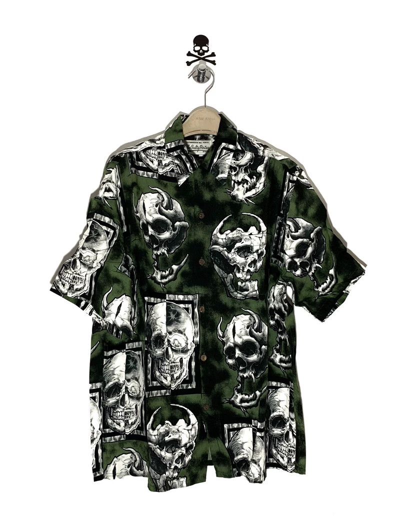 トップス WACKO MARIA Skull Pattern Print Shirt Wacko Maria WACKO MARIA Skull Pattern Short Sleeve Shirt