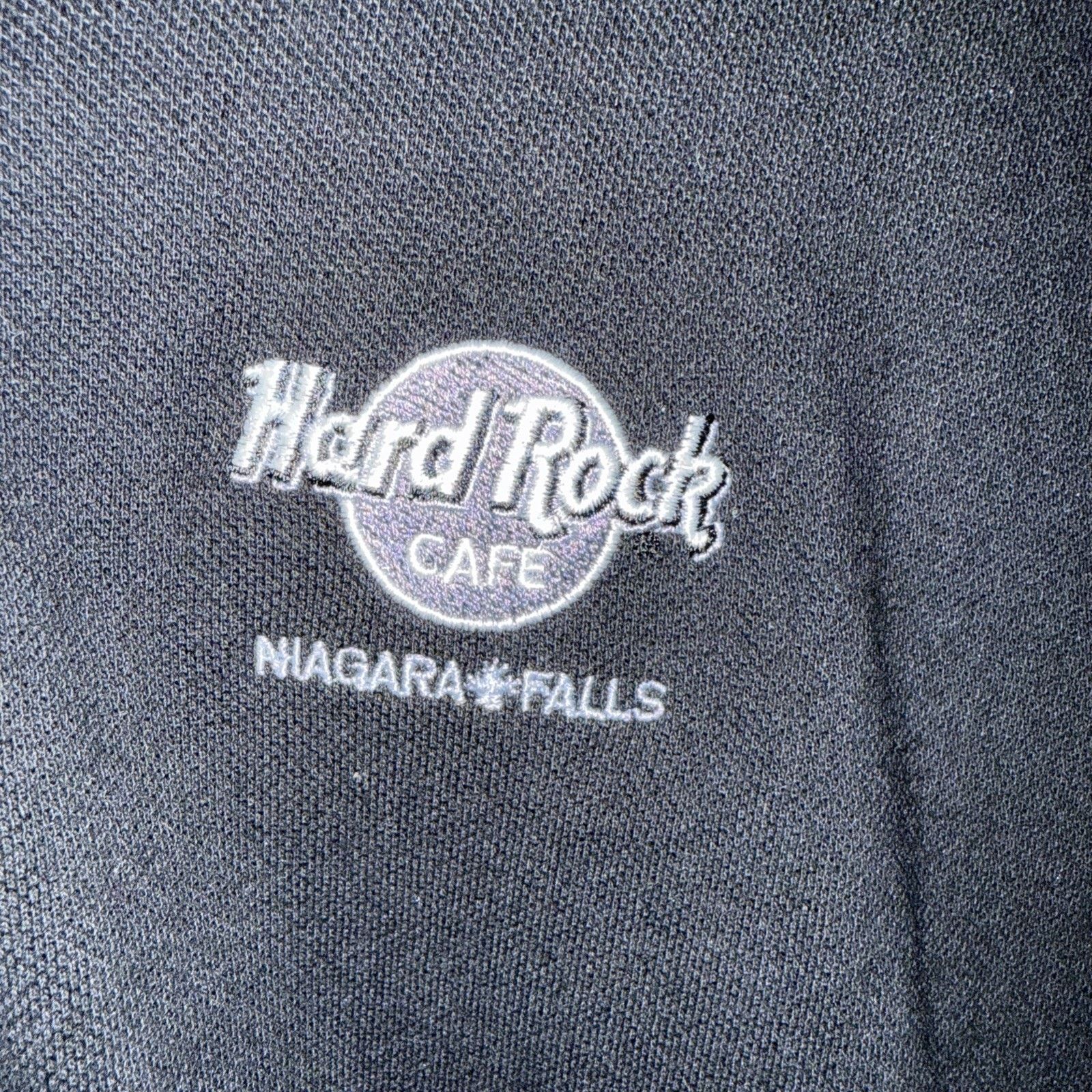 Hard Rock Cafe Vintage Hard Rock Cafe Niagara Falls Black Polo Y2K Sz Large Size US L / EU 52-54 / 3 - 2 Thumbnail