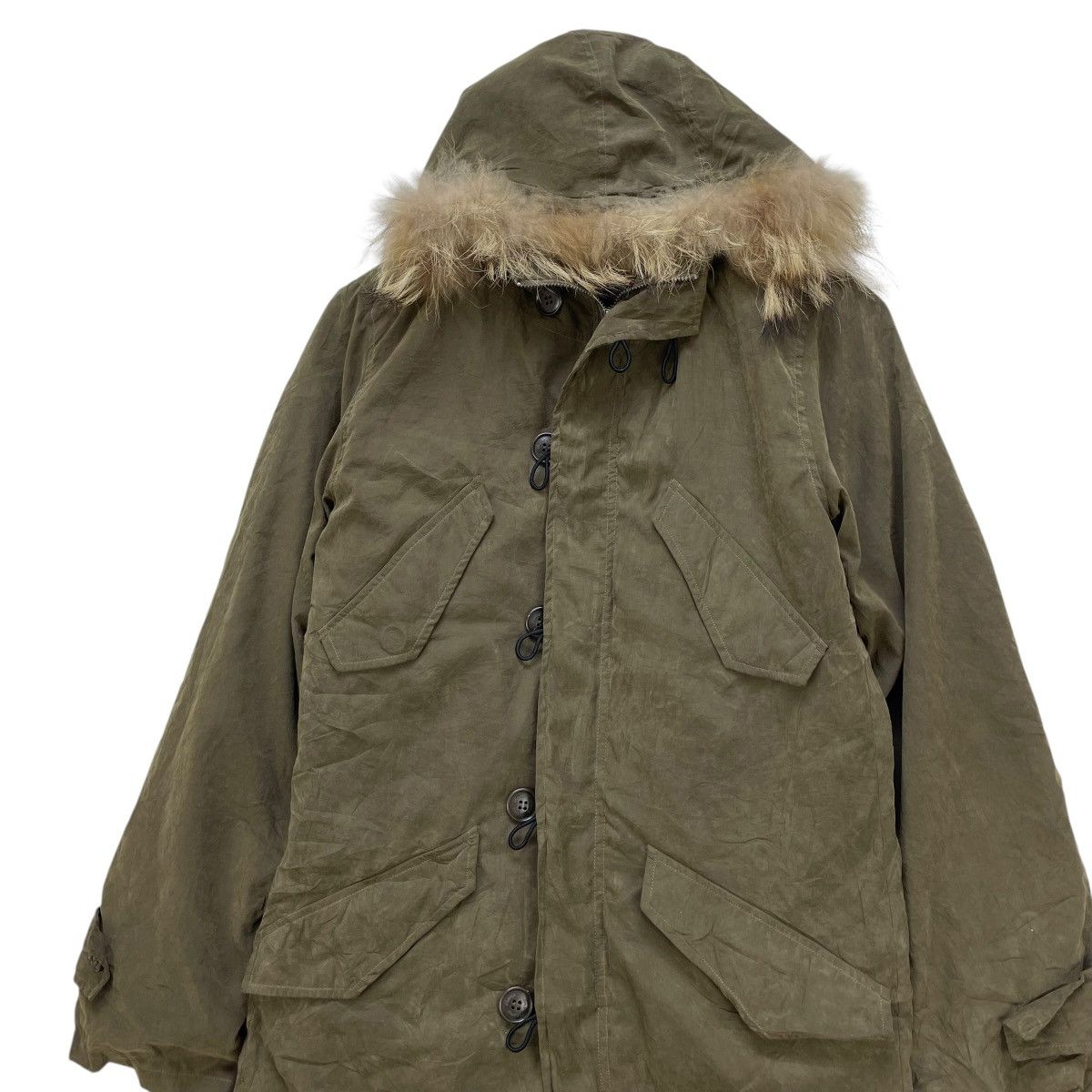 Japanese Brand Shama You Must Not Forget It Faux Fur Parka Field Jackets Size S / US 4 / IT 40 - 4 Thumbnail