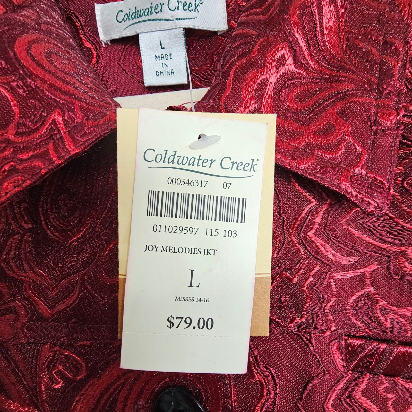 Coldwater Creek Coldwater Creek Womens Joy Melodies Paisley Brocade Jacket L Size L / US 10 / IT 46 - 7 Thumbnail