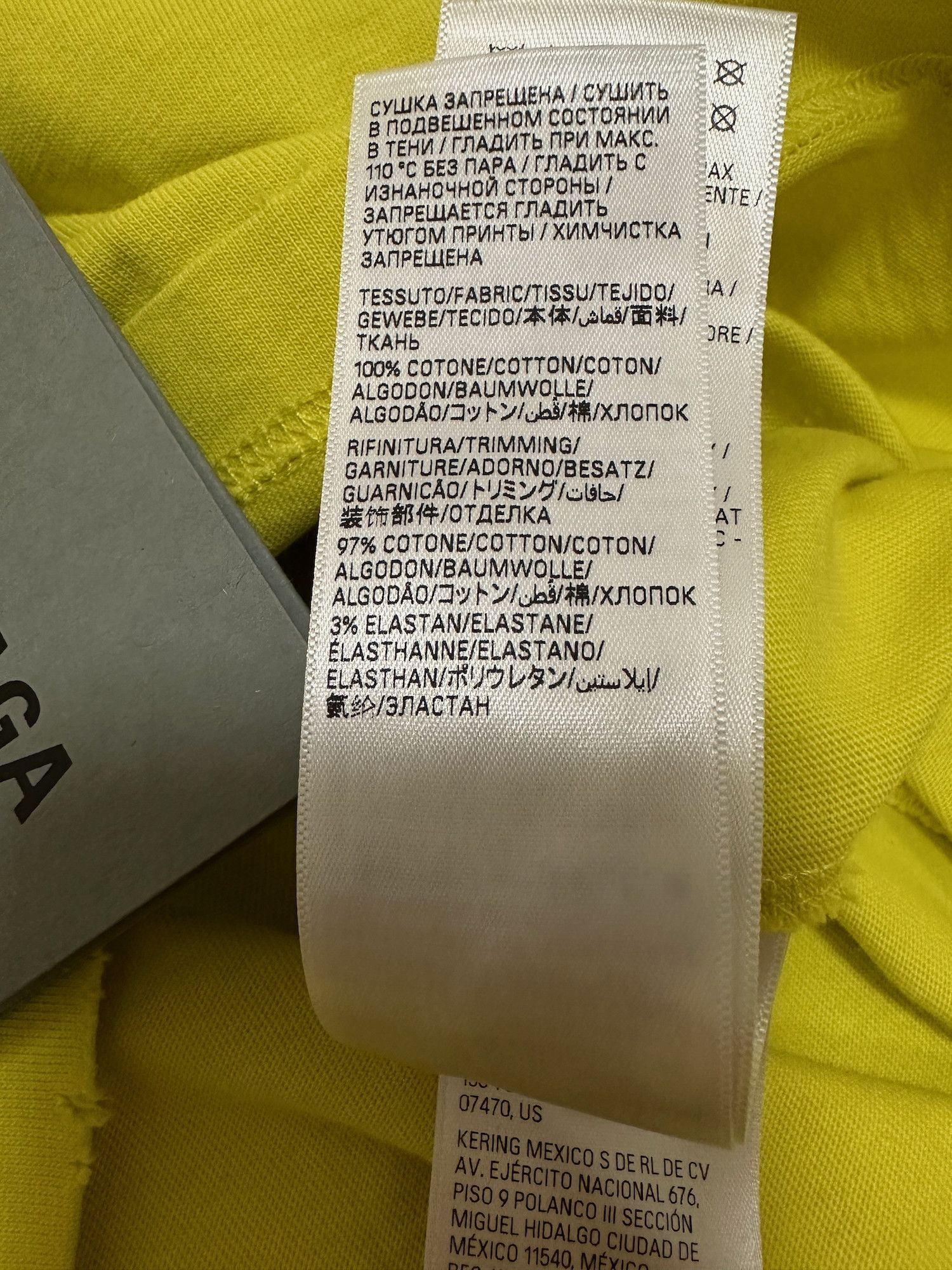 Balenciaga Balenciaga 24SS Darkwave T-shirt Oversized in Yellow Size US L / EU 52-54 / 3 - 8 Thumbnail