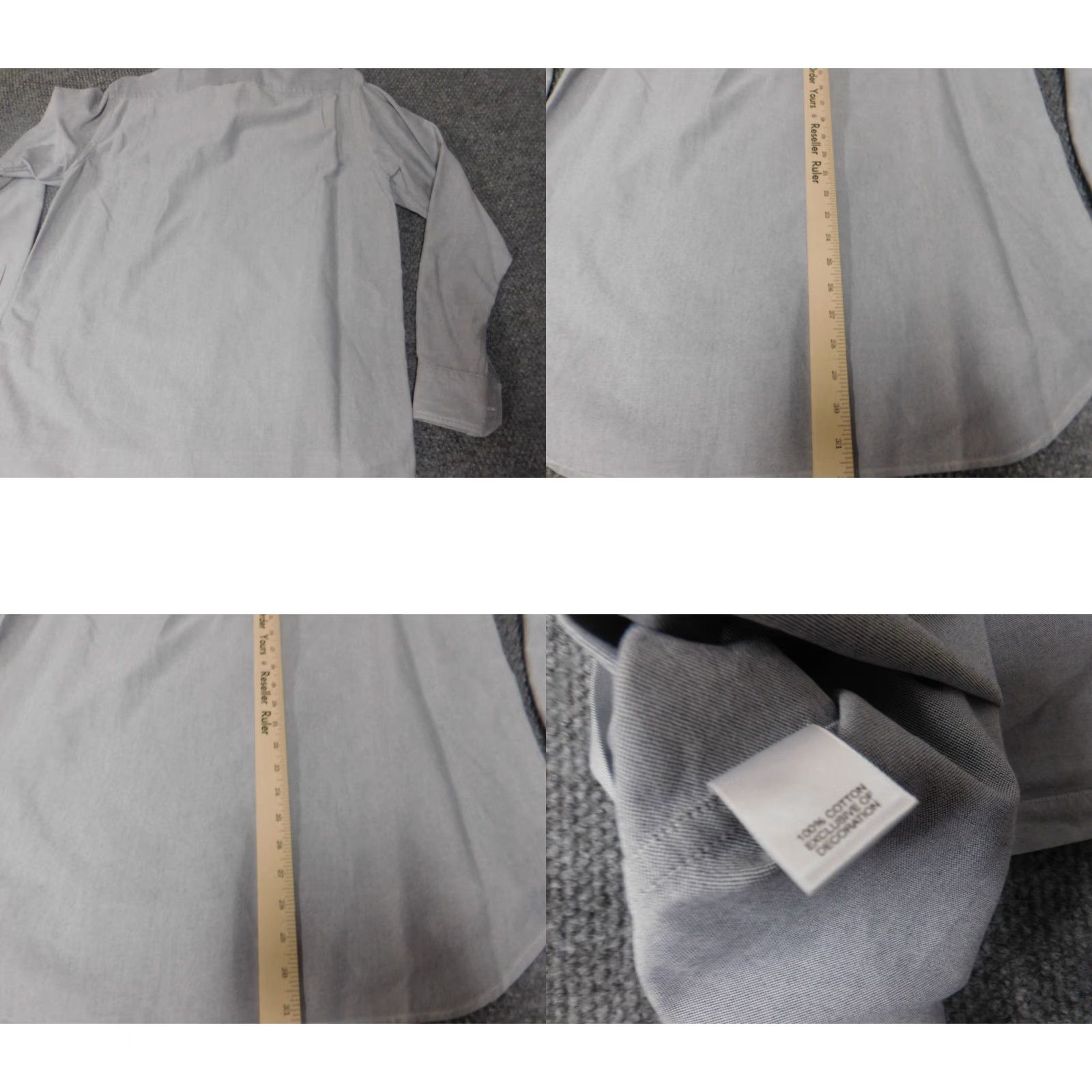 Cremieux Cremieux Mens Shirt M Gray Button-Up Collared Long Sleeve Knit Cotton Classic Signature Collection Regular Size US M / EU 48-50 / 2 - 8 Thumbnail