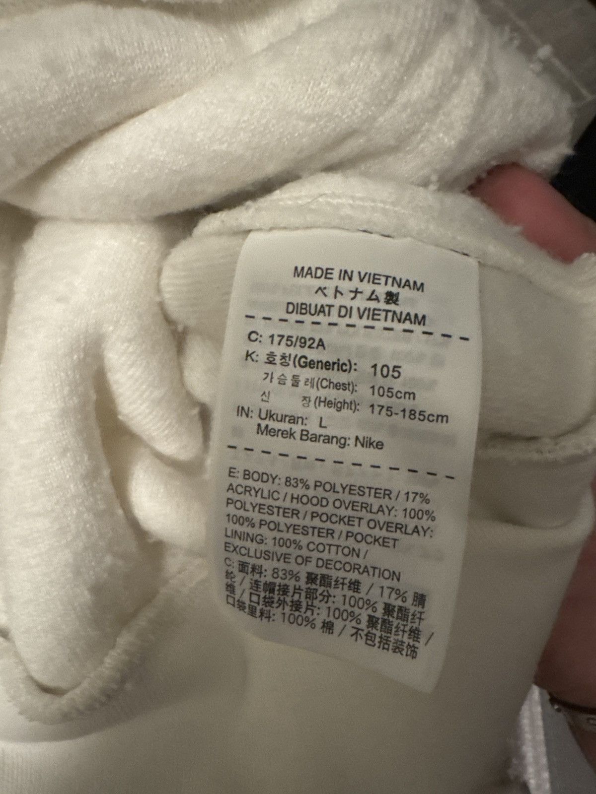 Nike Nike NikeLab Essentials Sherpa Hoodie in a Sail/Black Size US L / EU 52-54 / 3 - 8 Thumbnail