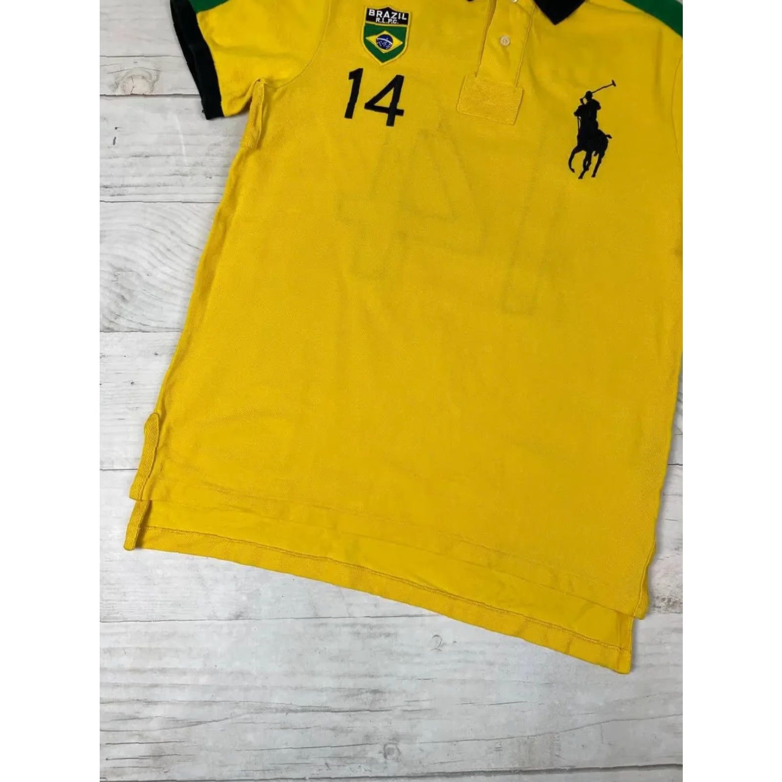Polo Ralph Lauren VINTAGE Polo Ralph Lauren Brazil Rugby Polo Shirt Men Size M Yellow Polo Ralph Lauren Shirt XS? Size US M / EU 48-50 / 2 - 4 Thumbnail