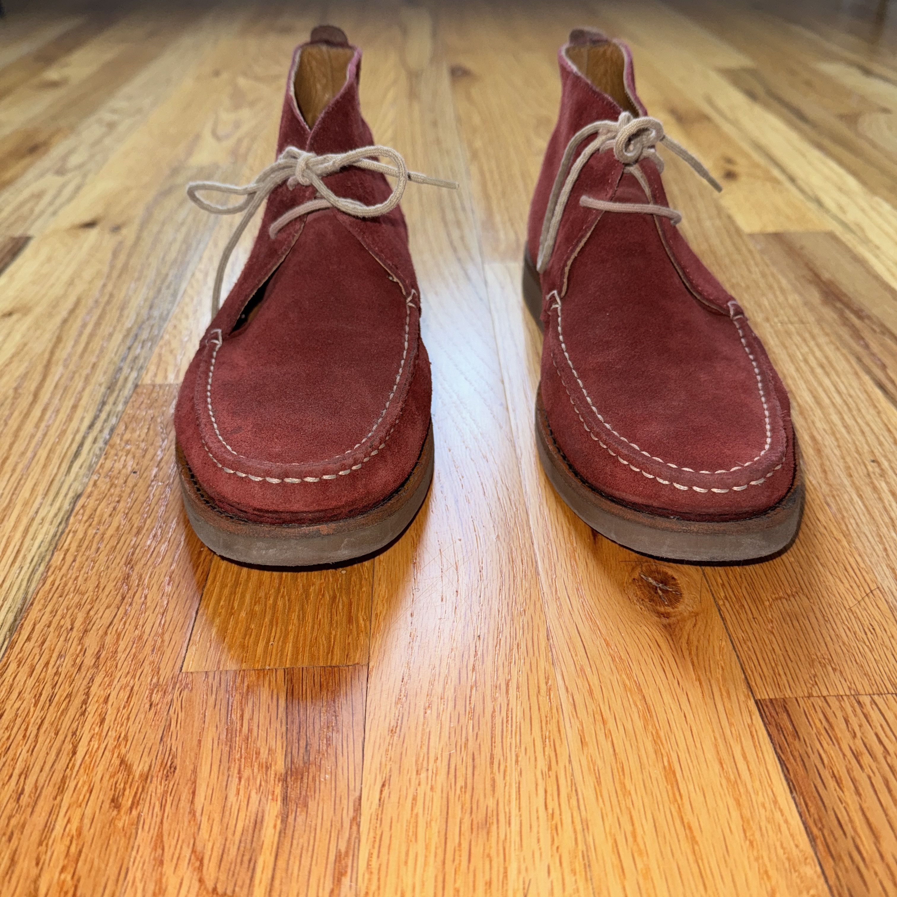 Massimo Dutti BURGANDY SUEDE BOOTS MASSIMO DUTTI SIZE 8 1/2 / 41 Size US 8.5 / EU 41-42 - 2 Thumbnail