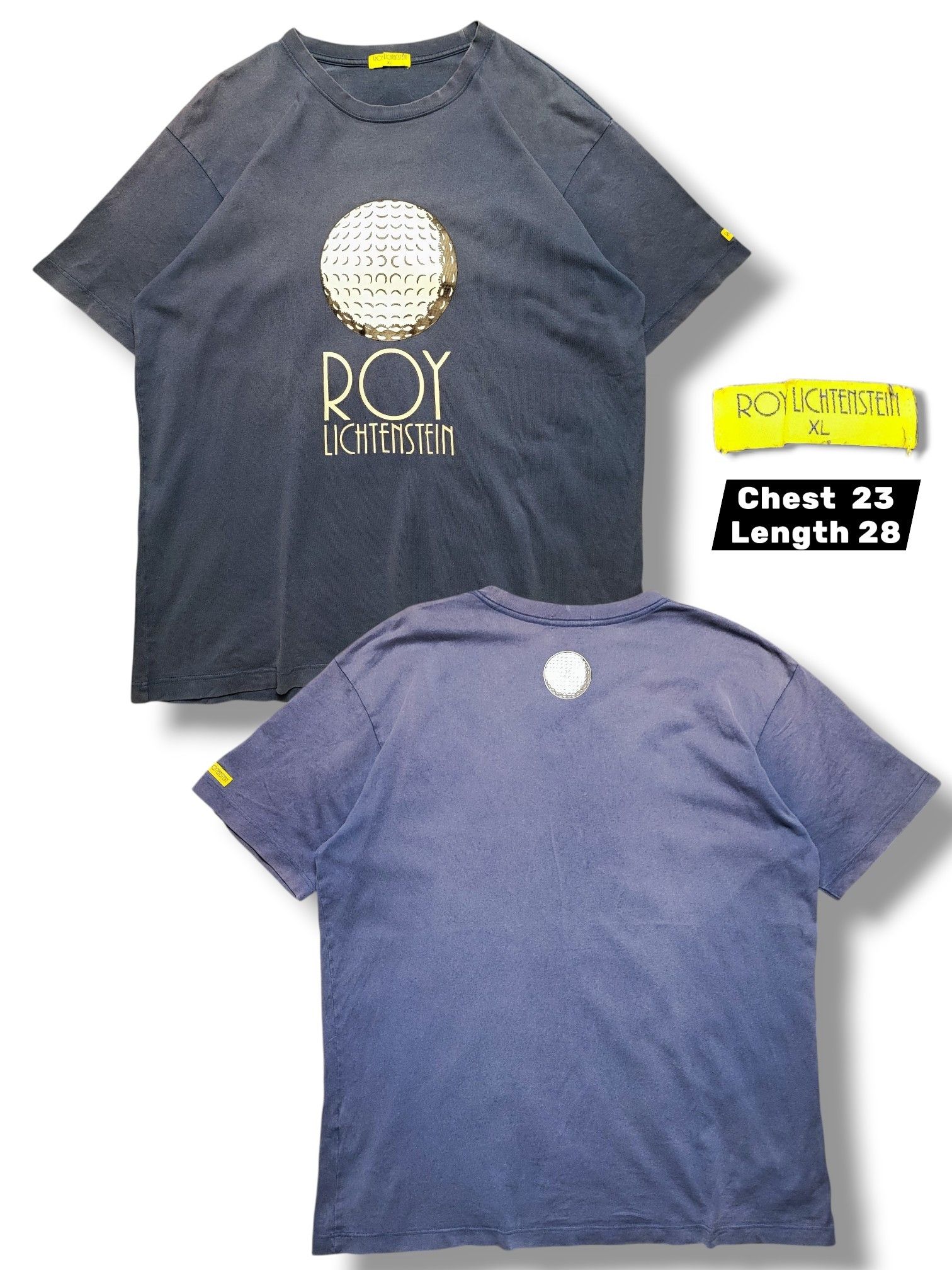 Vintage Vintage Roy Lichtenstein t shirt golf ball big logo Size US XL / EU 56 / 4 - 1 Thumbnail