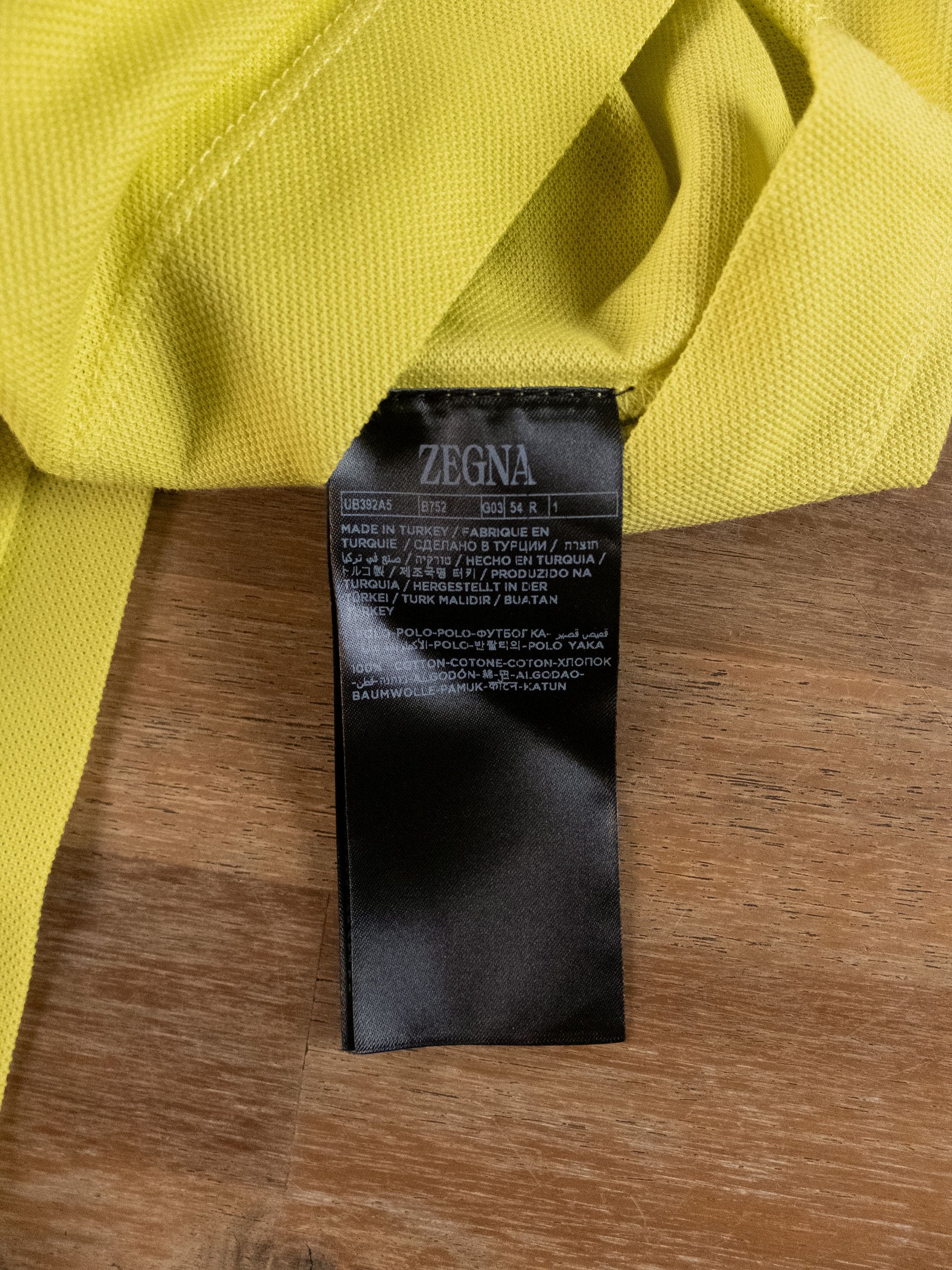 Ermenegildo Zegna ZEGNA solid yellow cotton polo shirt 54 XL authentic Size US XL / EU 56 / 4 - 10 Thumbnail