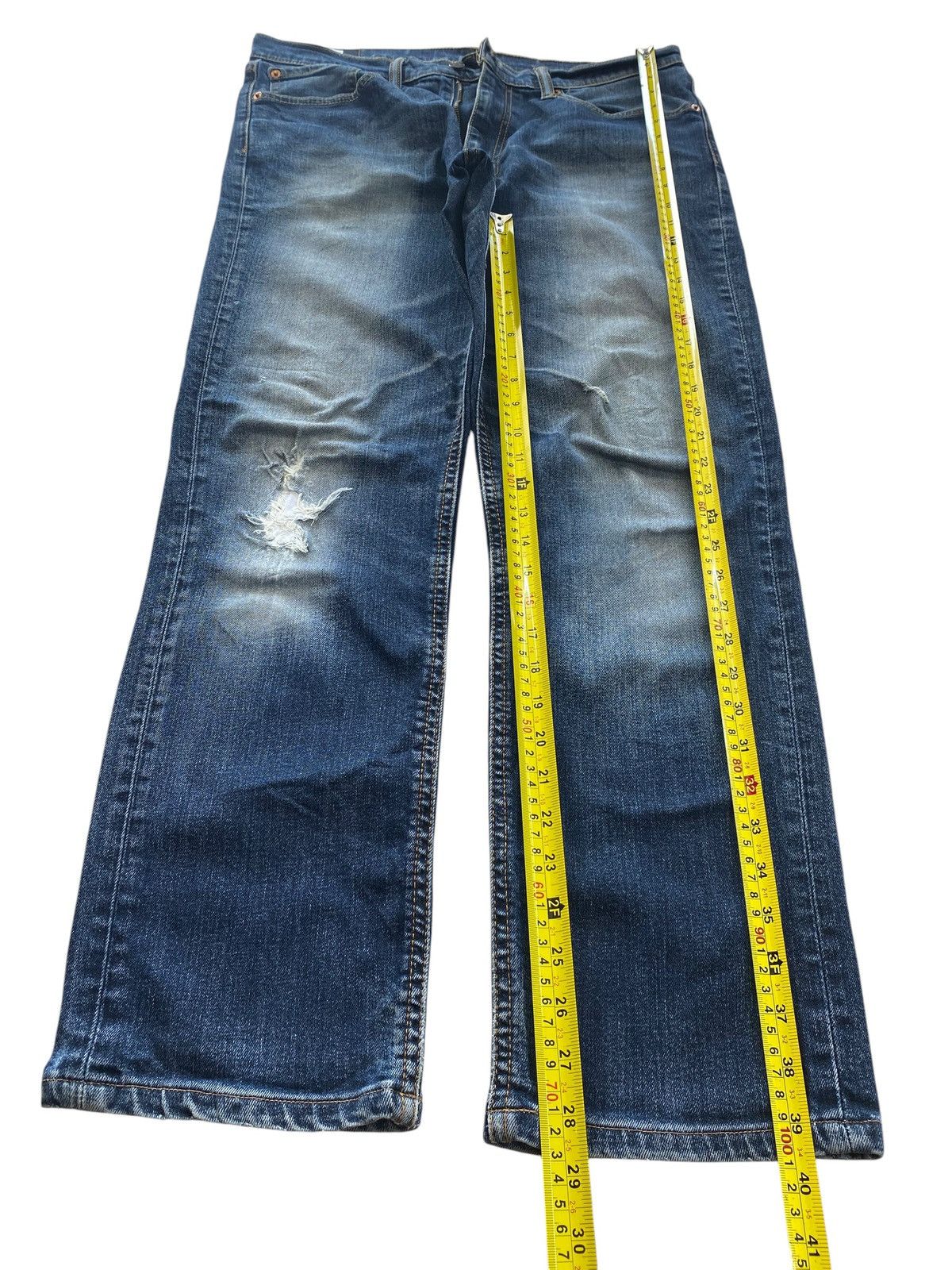 Levi's Vintage Levi’s 541 Acid Dark Faded Wash Style Ripped Jeans Size US 34 / EU 50 - 7 Thumbnail
