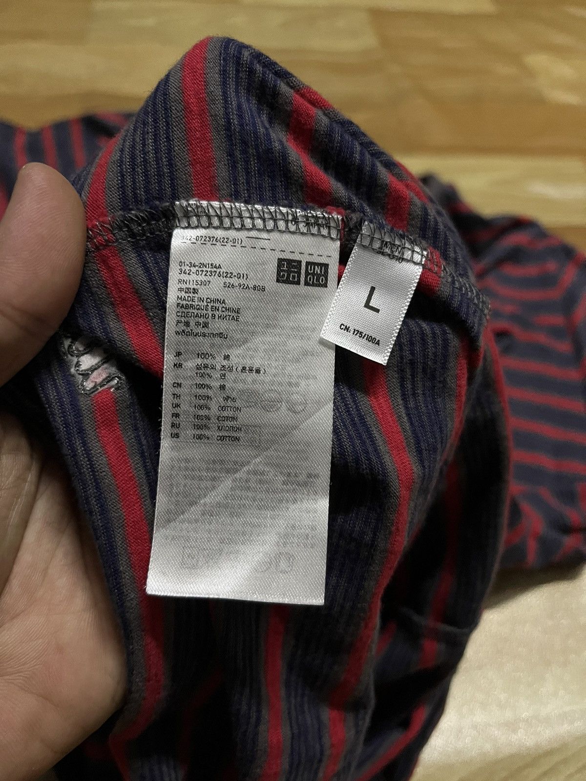 Japanese Brand × Undercover × Uniqlo Undercover By Uniqlo Stripe Design Tee Size US L / EU 52-54 / 3 - 6 Thumbnail