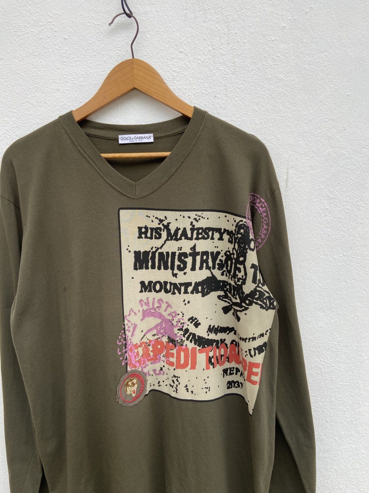 Dolce & Gabbana 🔥 Vintage Dolce And Gabbana t shirt long sleeve Size US L / EU 52-54 / 3 - 4 Thumbnail