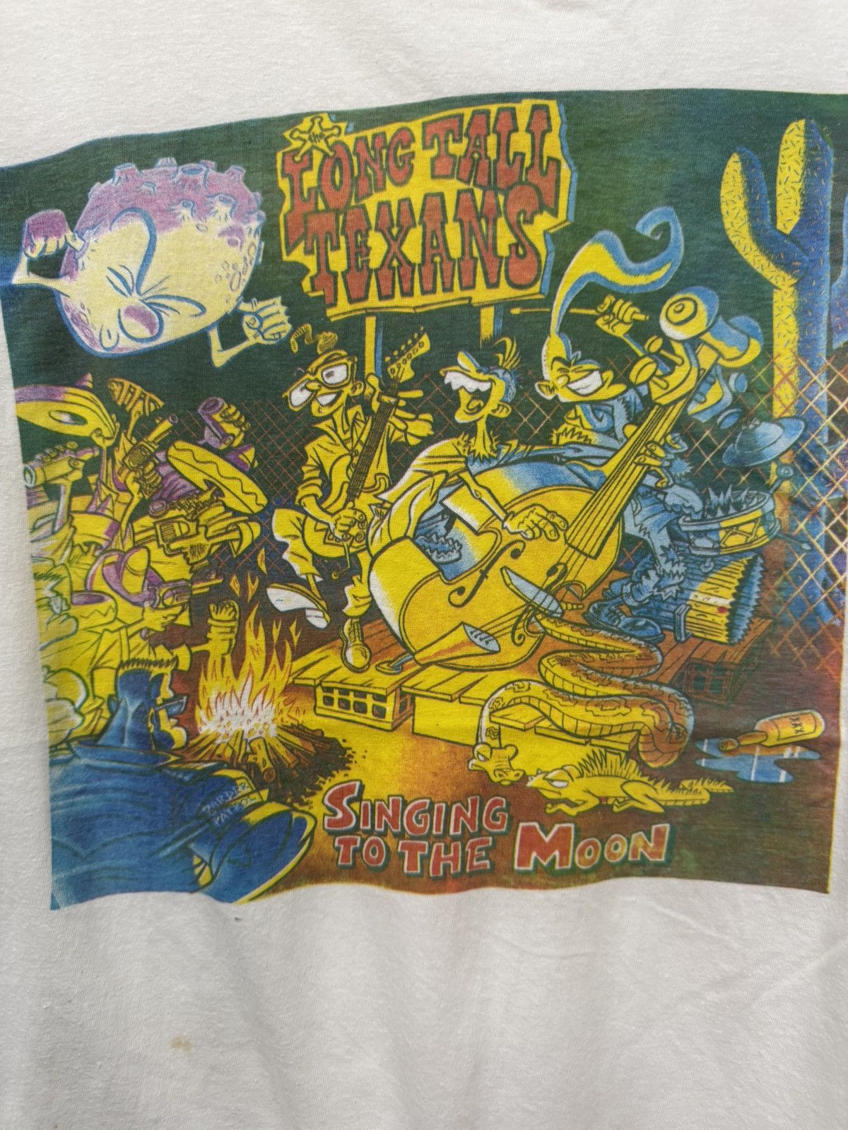 Band Tees Vintage 80’s Long Tall Texans Psyhobilly England T shirt Size US L / EU 52-54 / 3 - 2 Thumbnail
