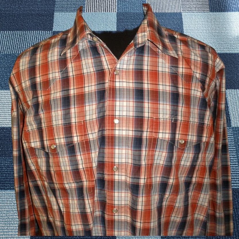 Wrangler VINTAGE Wrangler Plaid Button-Up Shirt? Size US XL / EU 56 / 4 - 1 Thumbnail