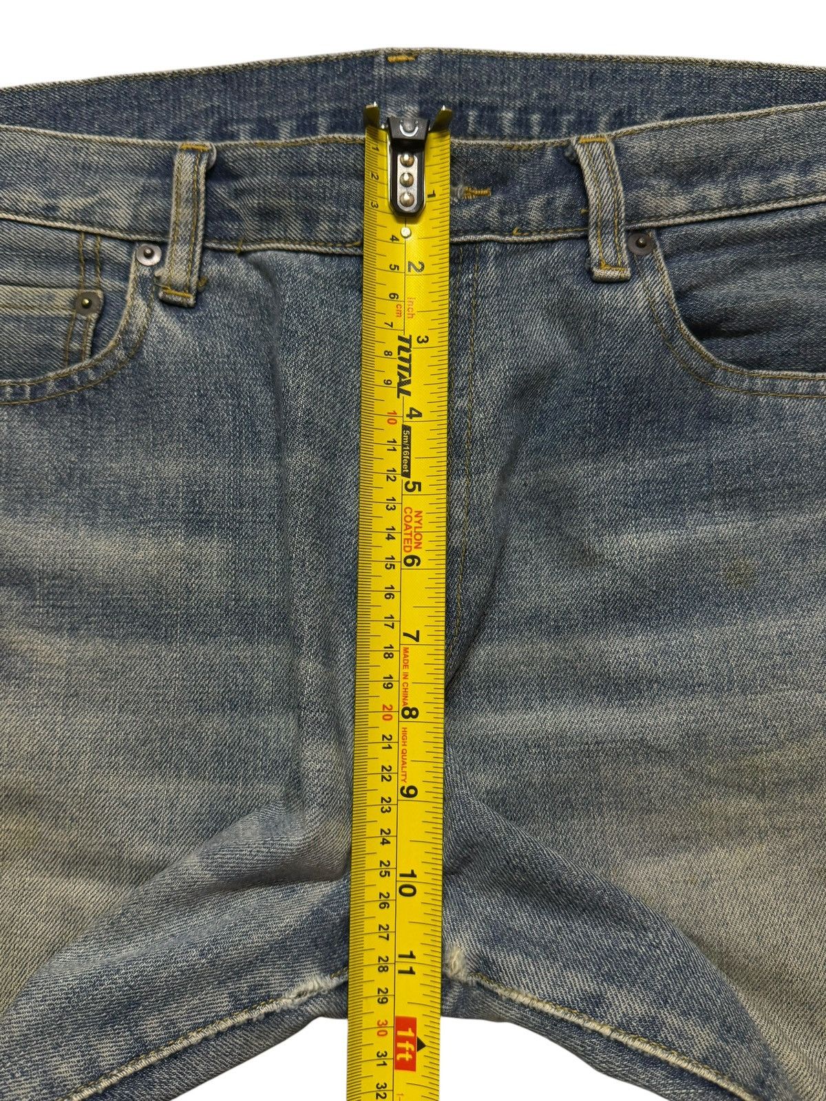 Uniqlo Vintage Y2K Japanese Uniqlo Blue Faded Wash Regular Loose Size US 34 / EU 50 - 11 Thumbnail