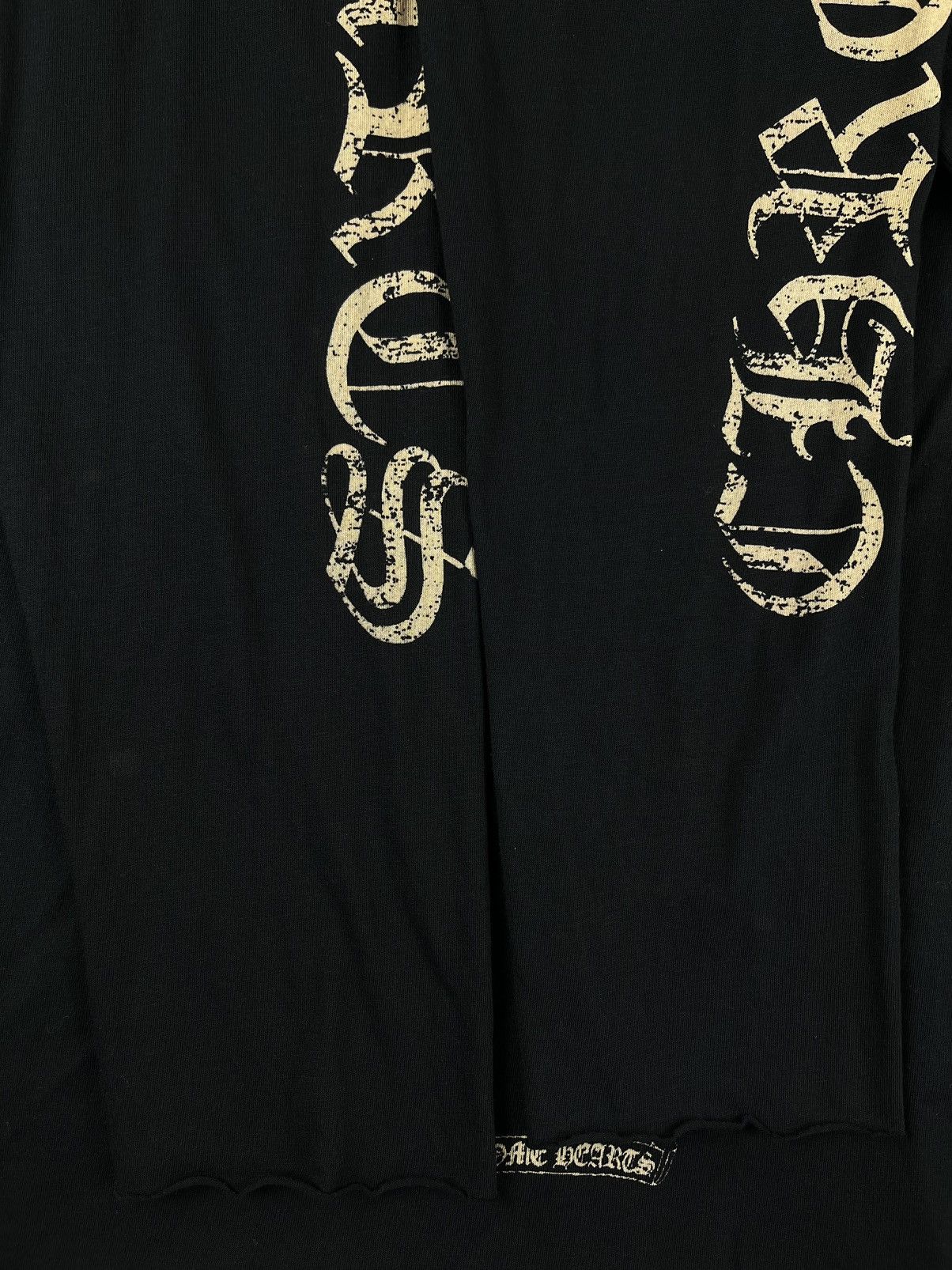 Chrome Hearts × Vintage Chrome Hearts Vintage Scroll Sleeve Logo Longsleeve Shirt Size US S / EU 44-46 / 1 - 5 Thumbnail