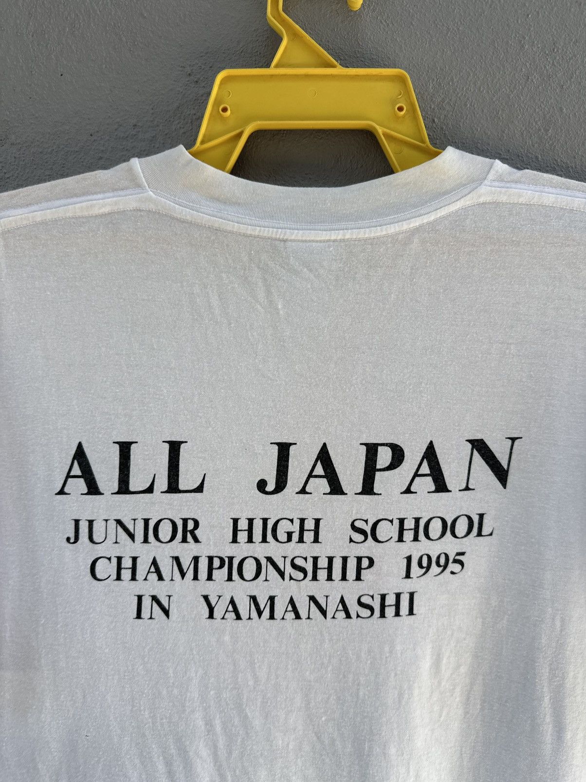Nike Vintage 90s Nike Air All Japan Yamanashi Faded Tee Size US L / EU 52-54 / 3 - 8 Thumbnail