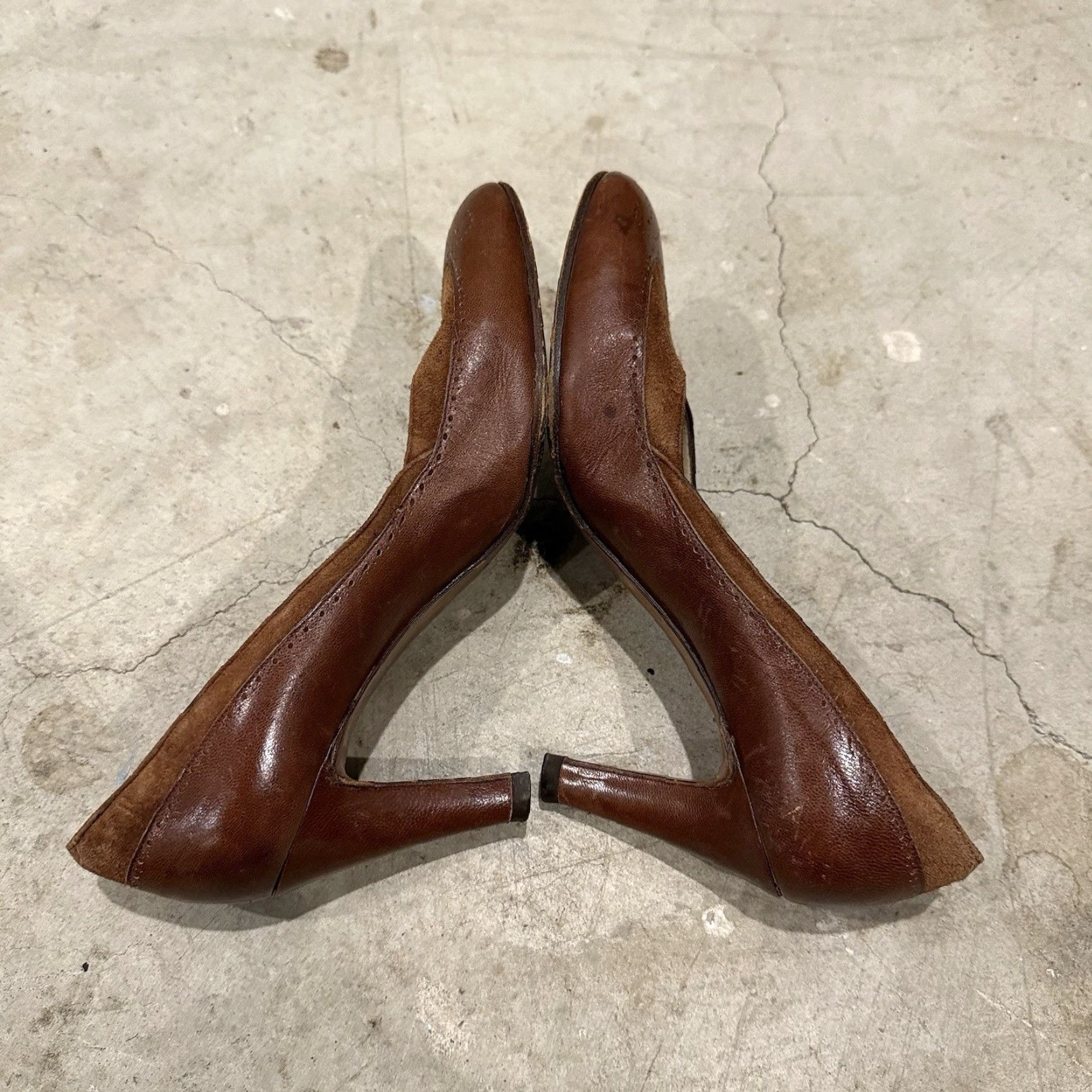 Bally VINTAGE Bally Leather Pumps Womens 7 Brown Heel Dress Shoes Block Heel Closed Toe Slip On Cap Toe Leather US 7 Italy Classic Pump Womens Size M / US 6-8 / IT 42-44 - 7 Thumbnail